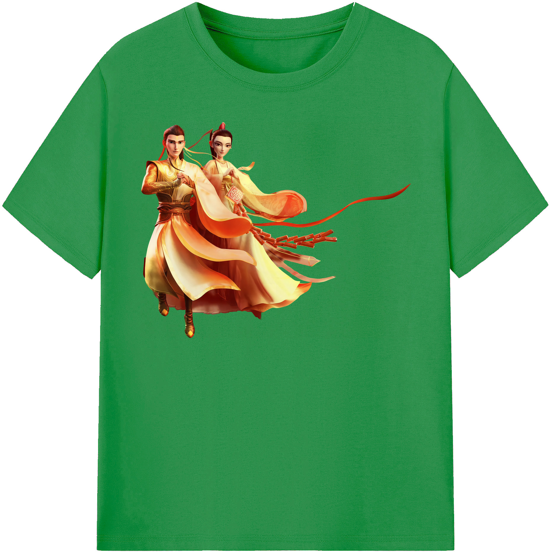 （画像用） Ne Zha 2 ナタ 魔童の大暴れ レディースカジュアルプリントTシャツ（綿100％）