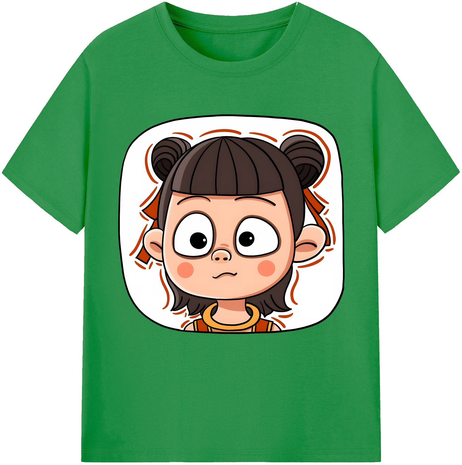 （画像用） Ne Zha 2 ナタ 魔童の大暴れ レディースカジュアルプリントTシャツ（綿100％）