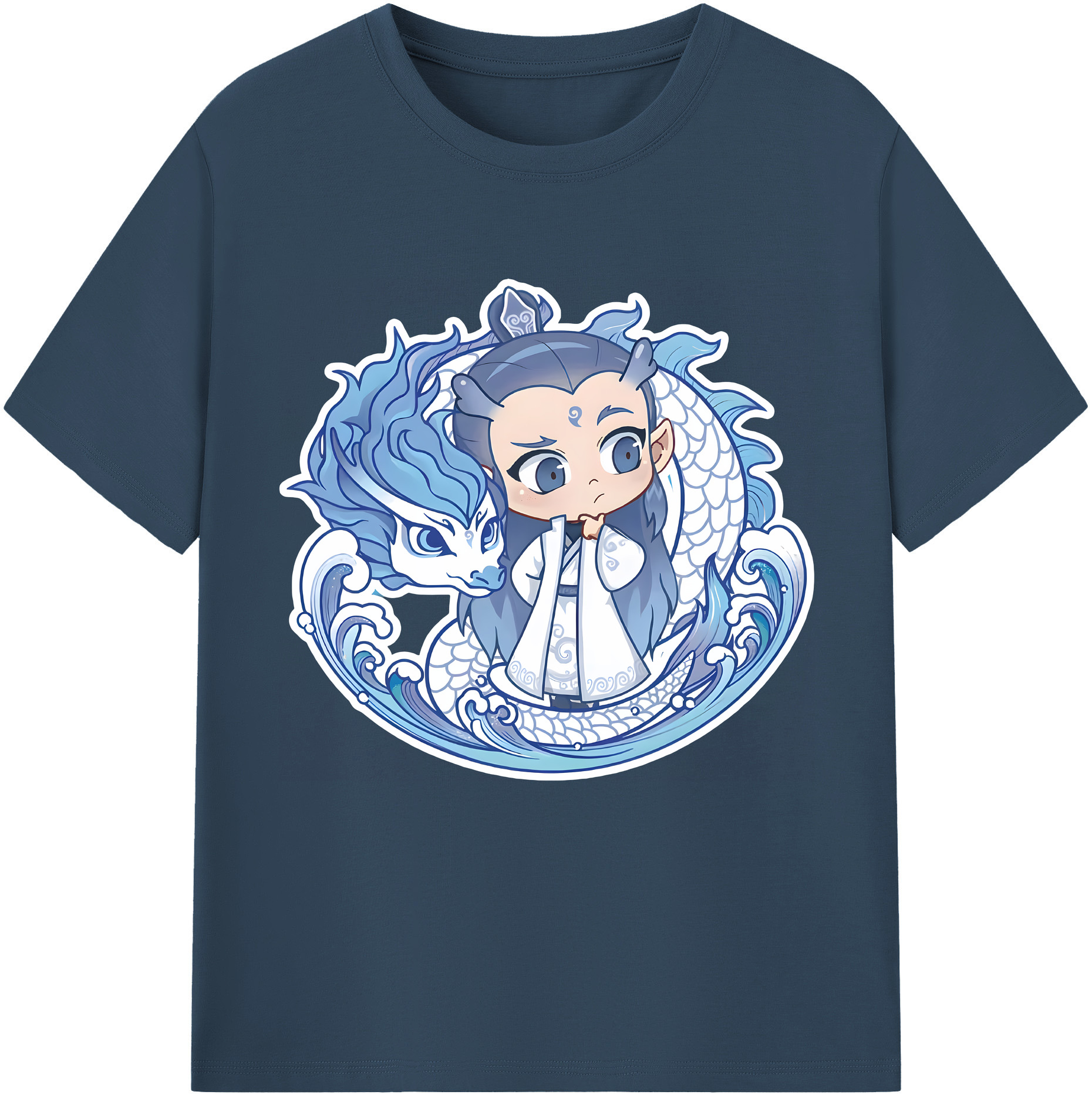 （画像用） Ne Zha 2 ナタ 魔童の大暴れ レディースカジュアルプリントTシャツ（綿100％）