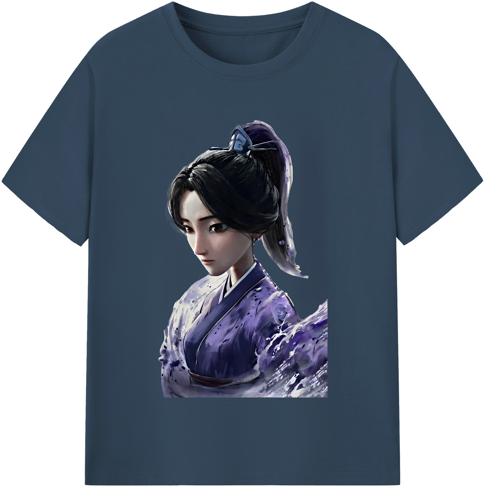 （画像用） Ne Zha 2 ナタ 魔童の大暴れ レディースカジュアルプリントTシャツ（綿100％）