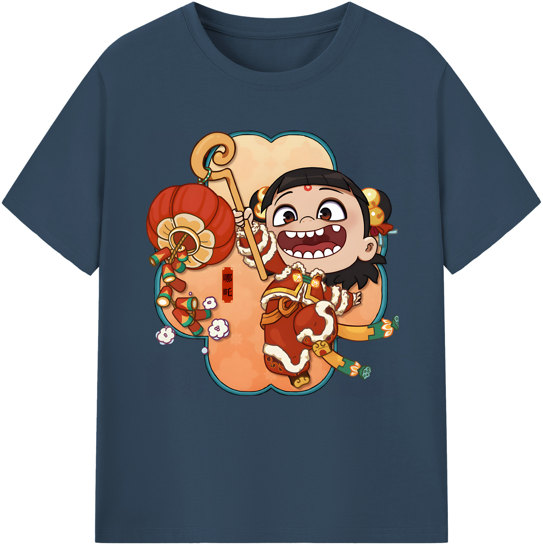 （画像用） Ne Zha 2 ナタ 魔童の大暴れ レディースカジュアルプリントTシャツ（綿100％）