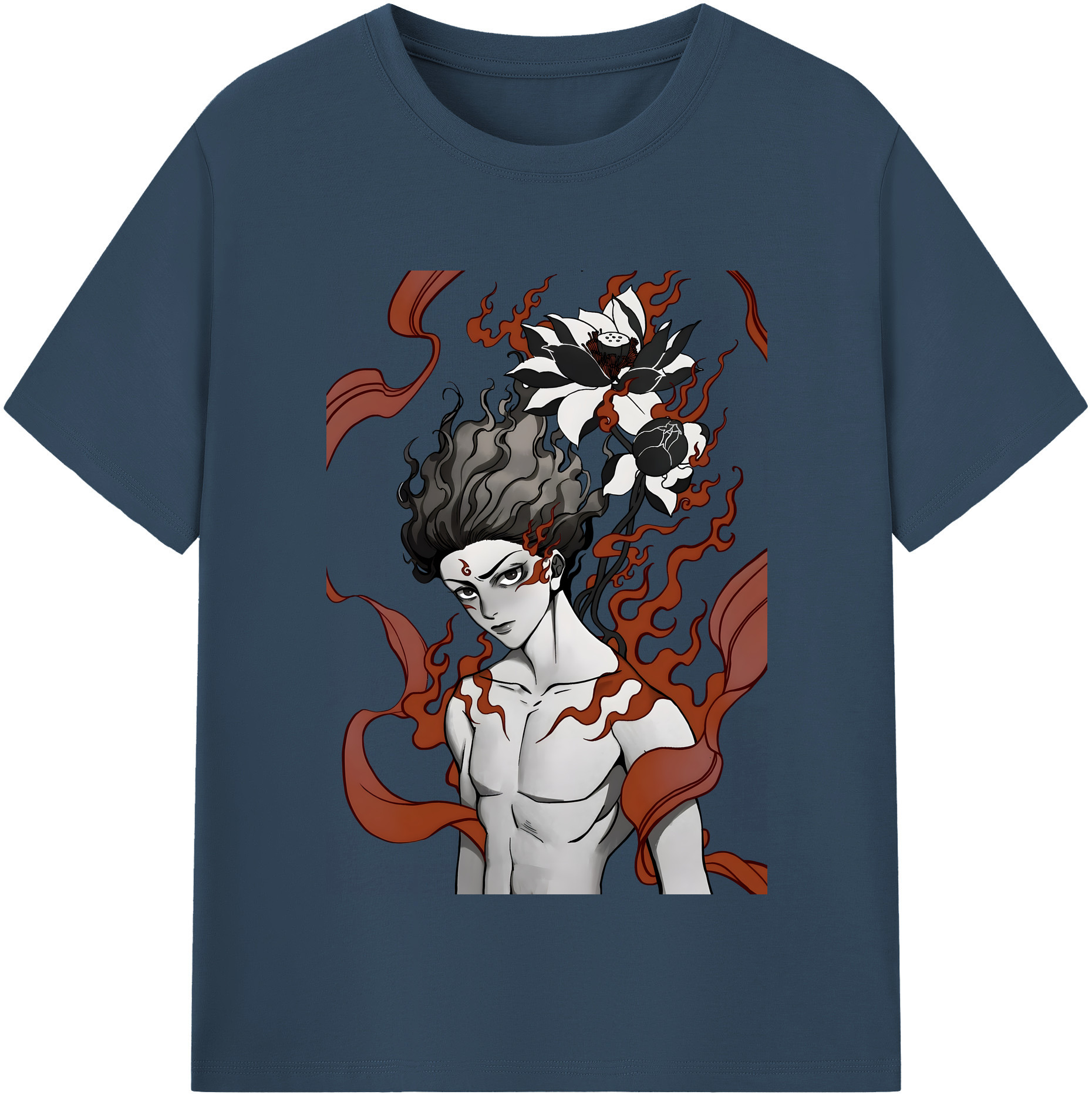 （画像用） Ne Zha 2 ナタ 魔童の大暴れ レディースカジュアルプリントTシャツ（綿100％）
