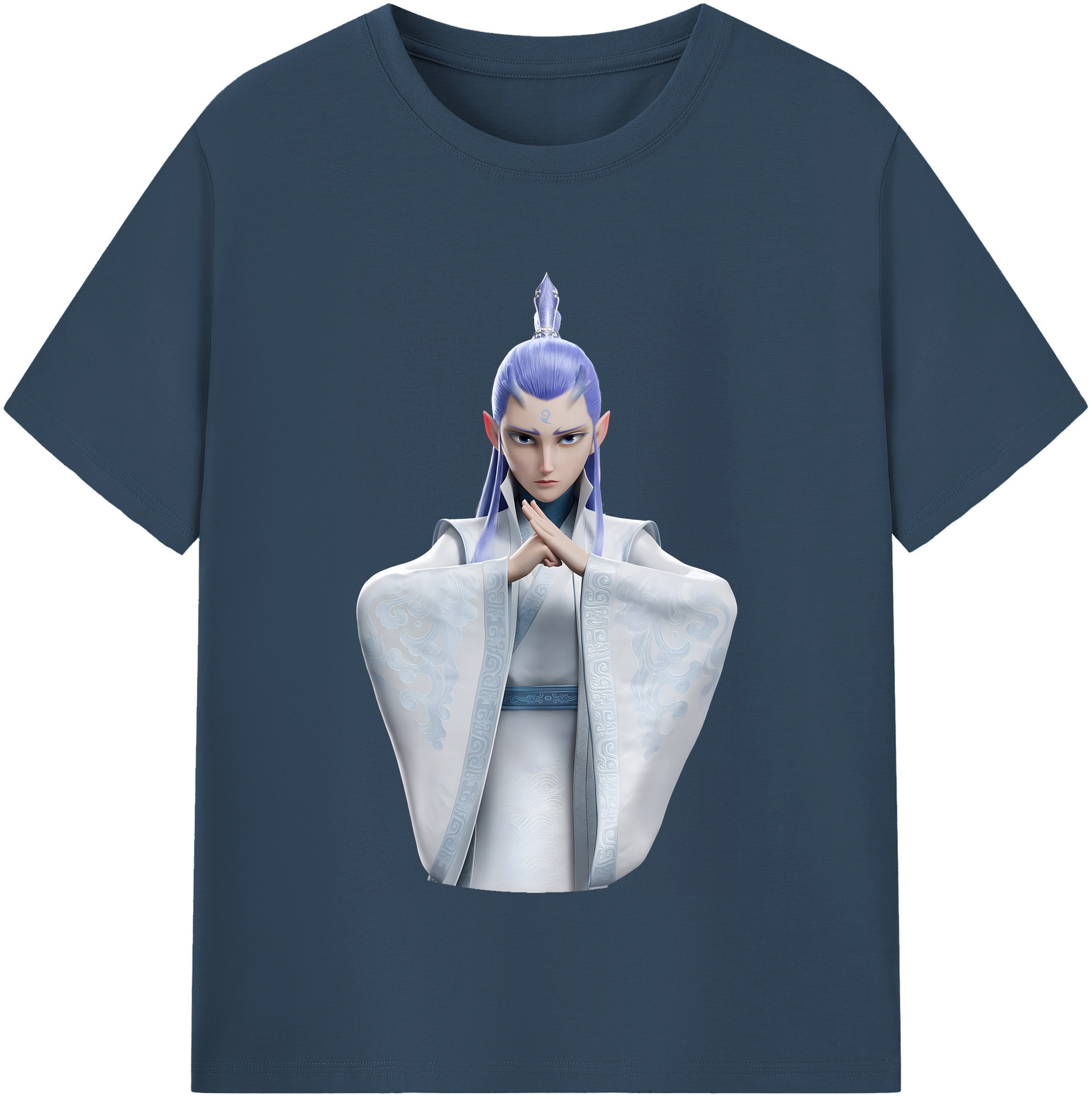 （画像用） Ne Zha 2 ナタ 魔童の大暴れ レディースカジュアルプリントTシャツ（綿100％）