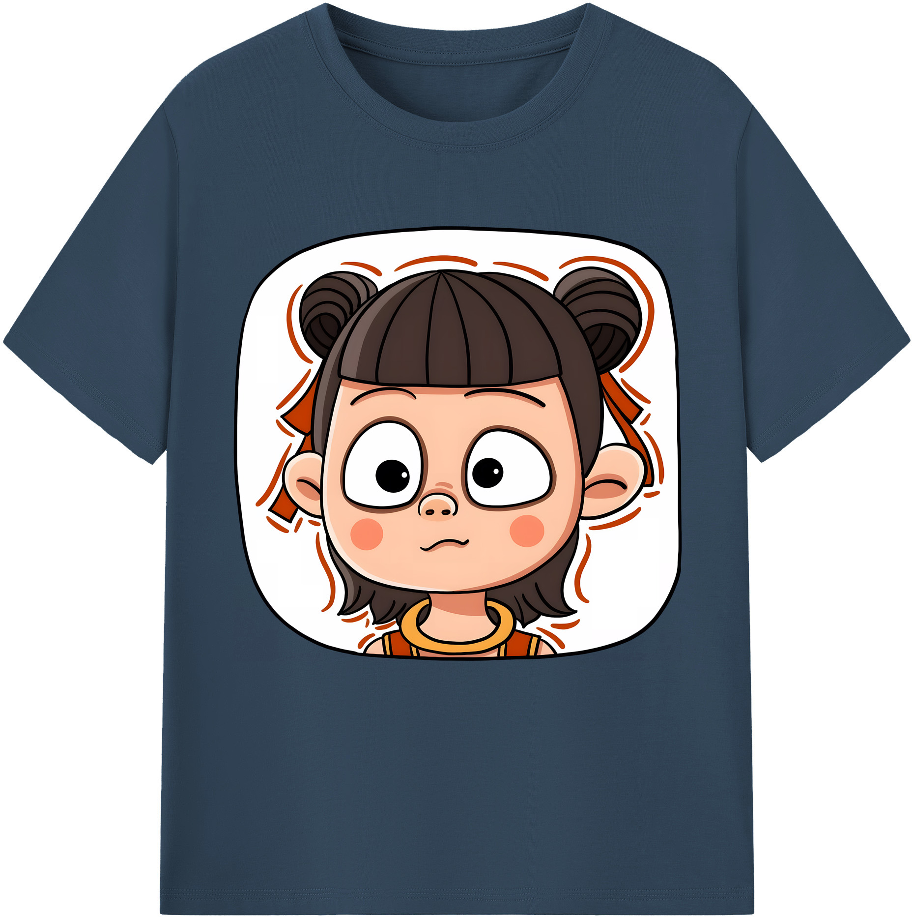 （画像用） Ne Zha 2 ナタ 魔童の大暴れ レディースカジュアルプリントTシャツ（綿100％）