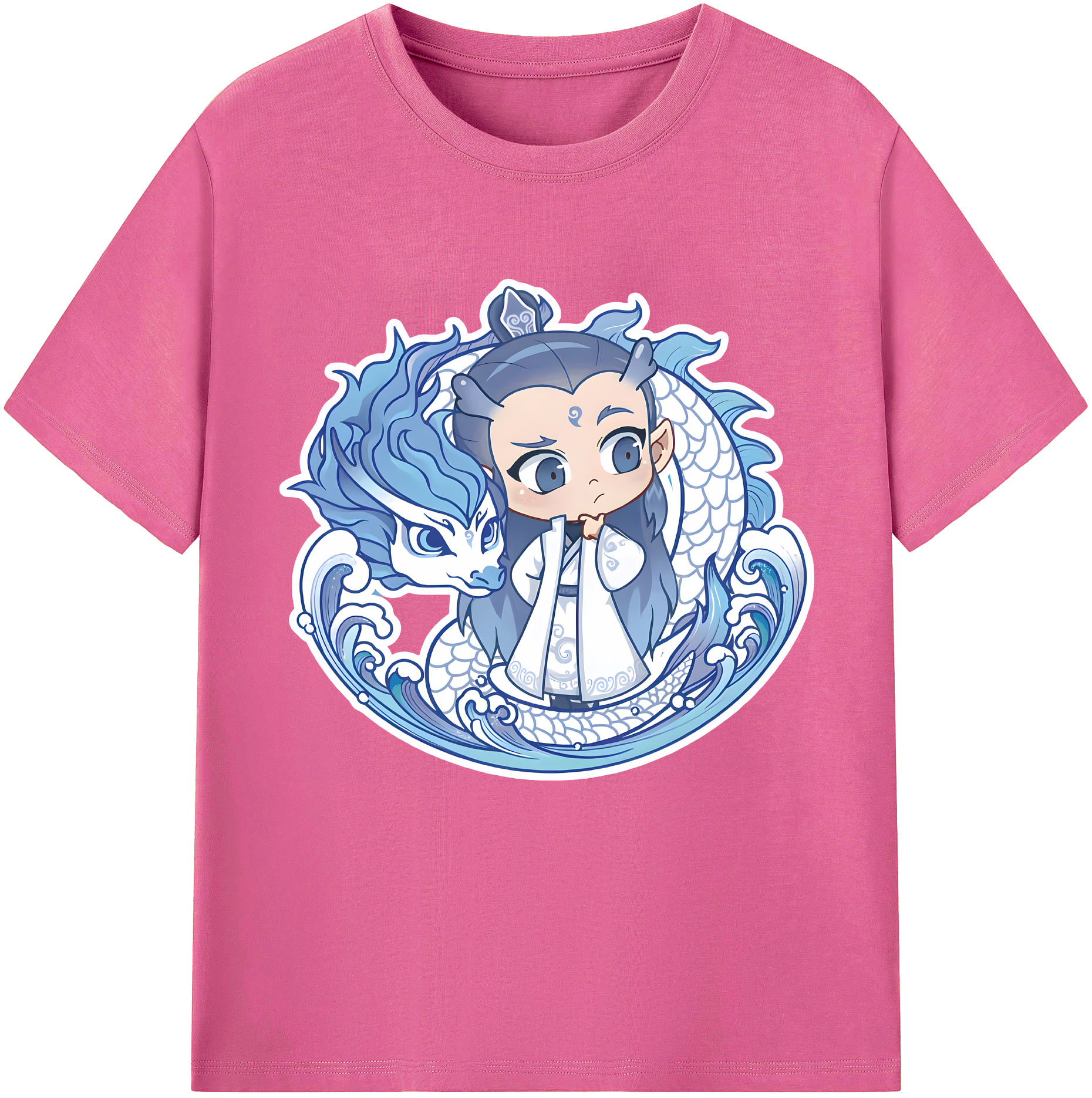 （画像用） Ne Zha 2 ナタ 魔童の大暴れ レディースカジュアルプリントTシャツ（綿100％）