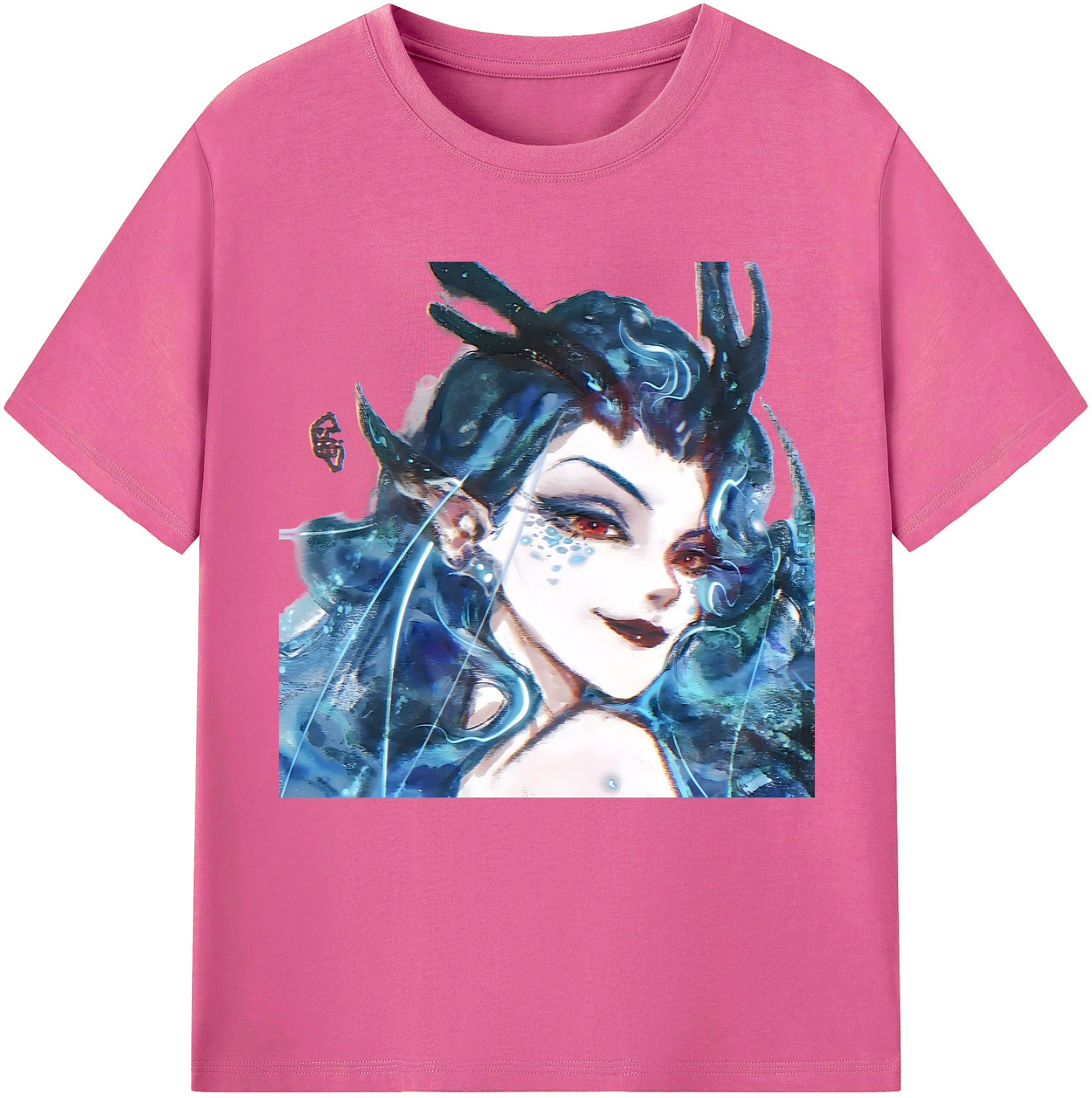 （画像用） Ne Zha 2 ナタ 魔童の大暴れ レディースカジュアルプリントTシャツ（綿100％）