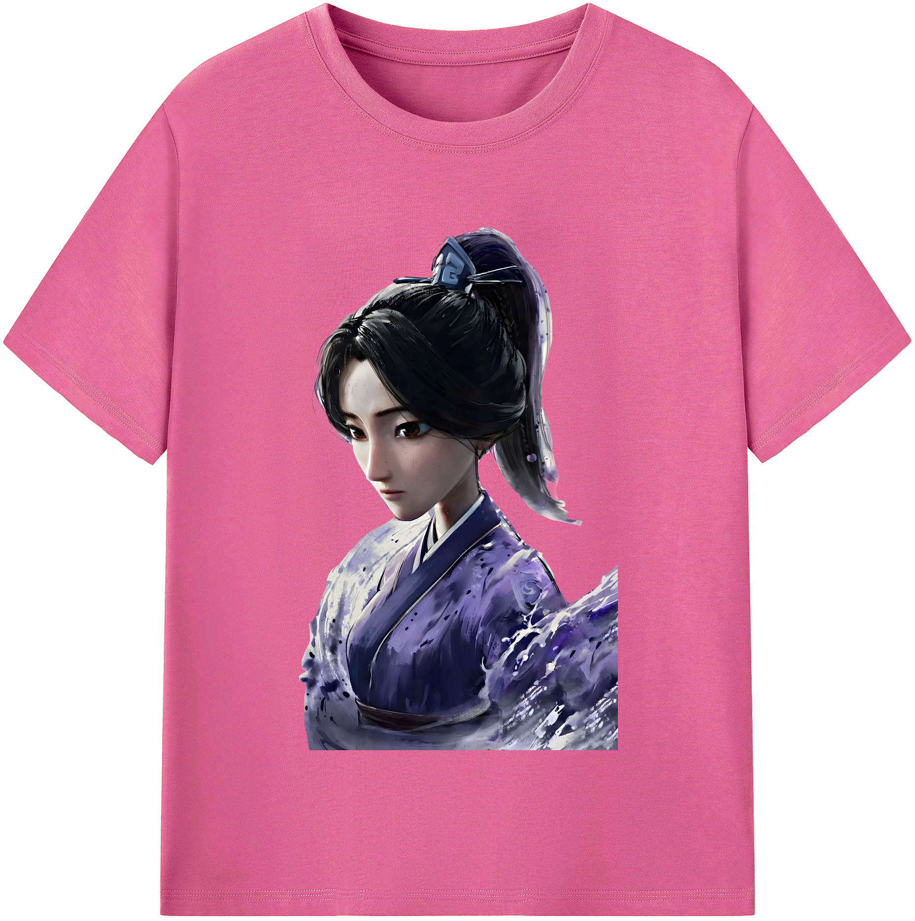 （画像用） Ne Zha 2 ナタ 魔童の大暴れ レディースカジュアルプリントTシャツ（綿100％）