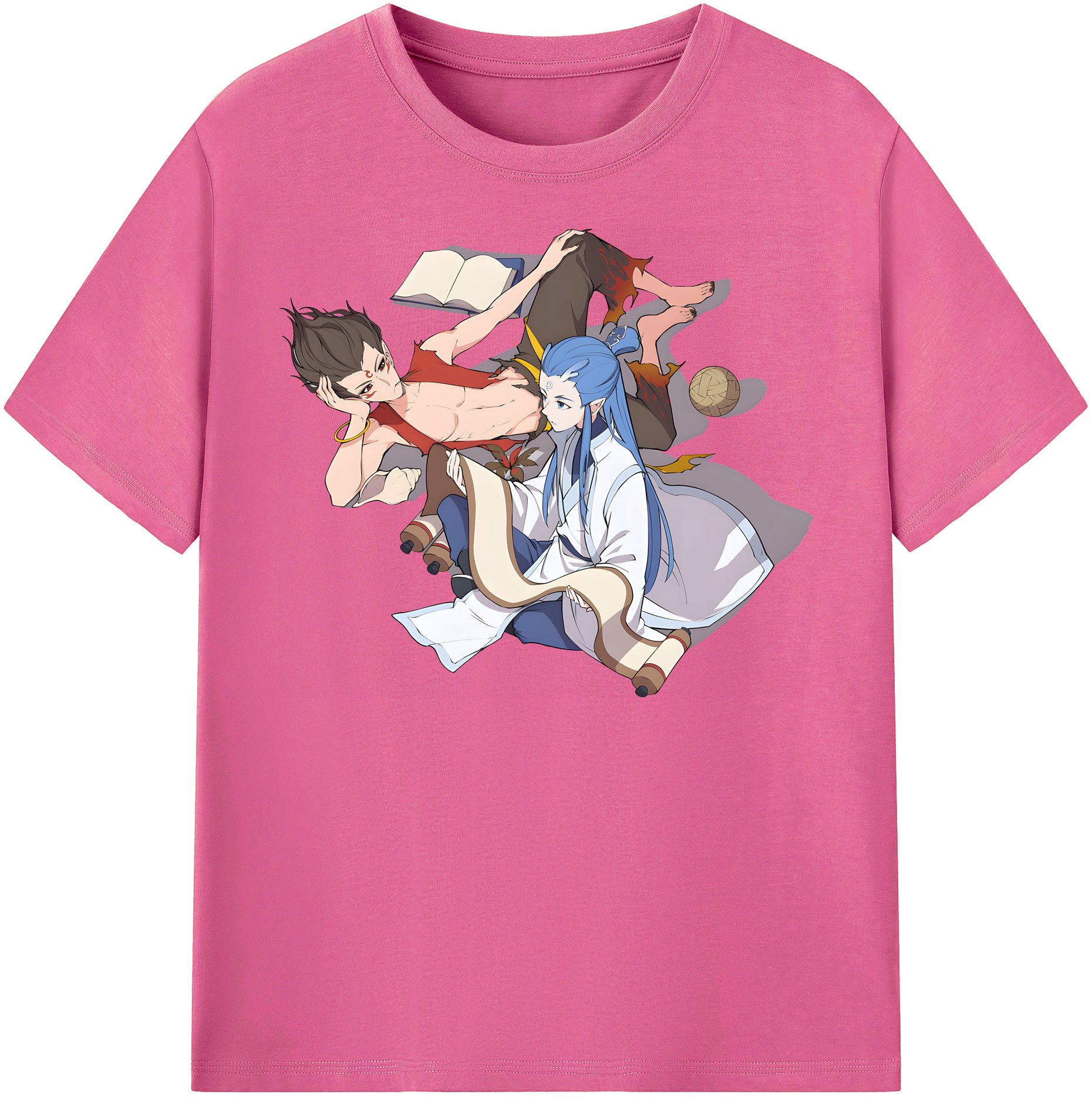 （画像用） Ne Zha 2 ナタ 魔童の大暴れ レディースカジュアルプリントTシャツ（綿100％）