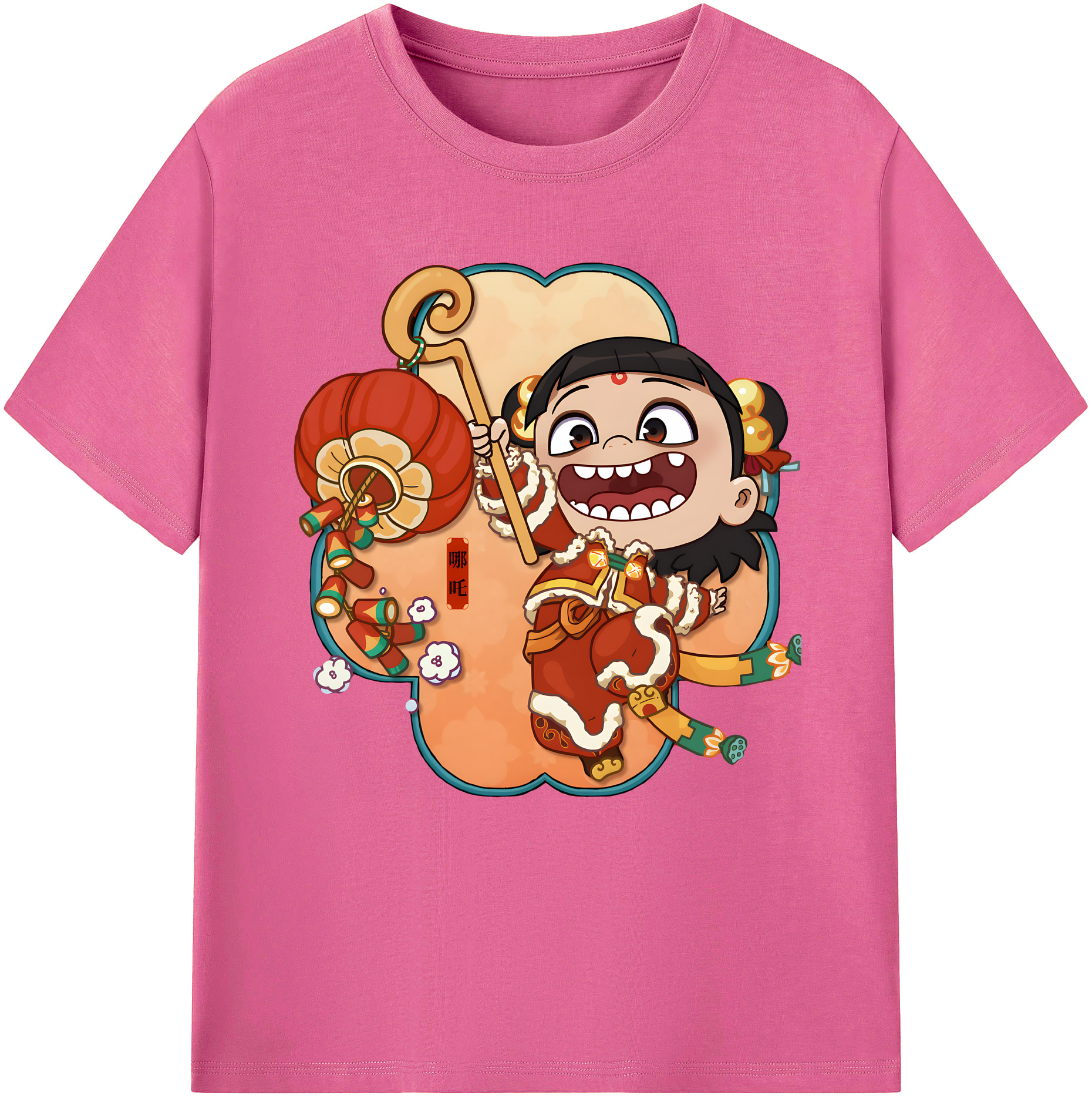 （画像用） Ne Zha 2 ナタ 魔童の大暴れ レディースカジュアルプリントTシャツ（綿100％）