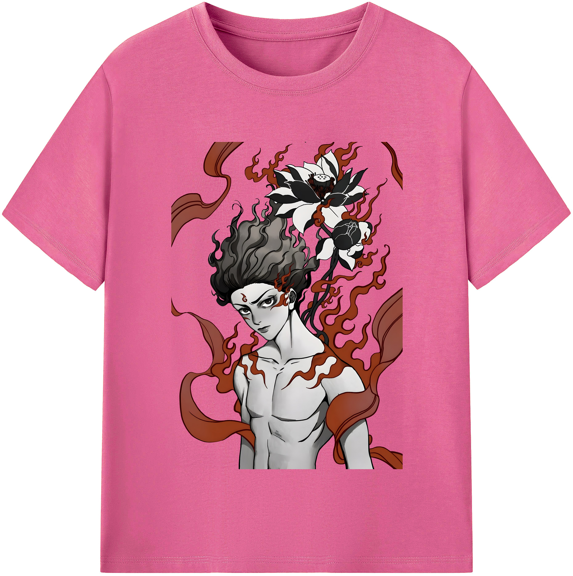 （画像用） Ne Zha 2 ナタ 魔童の大暴れ レディースカジュアルプリントTシャツ（綿100％）