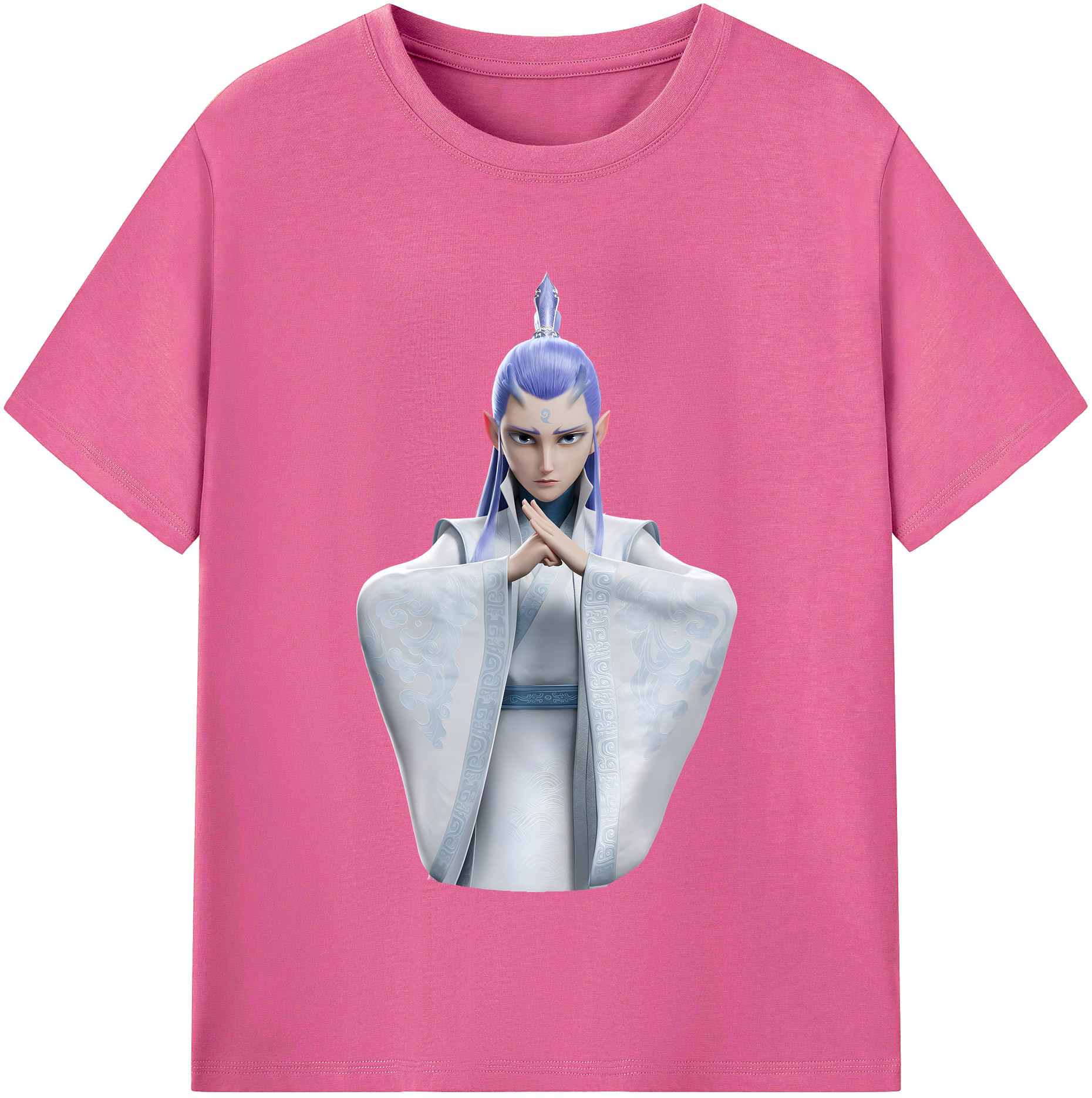（画像用） Ne Zha 2 ナタ 魔童の大暴れ レディースカジュアルプリントTシャツ（綿100％）