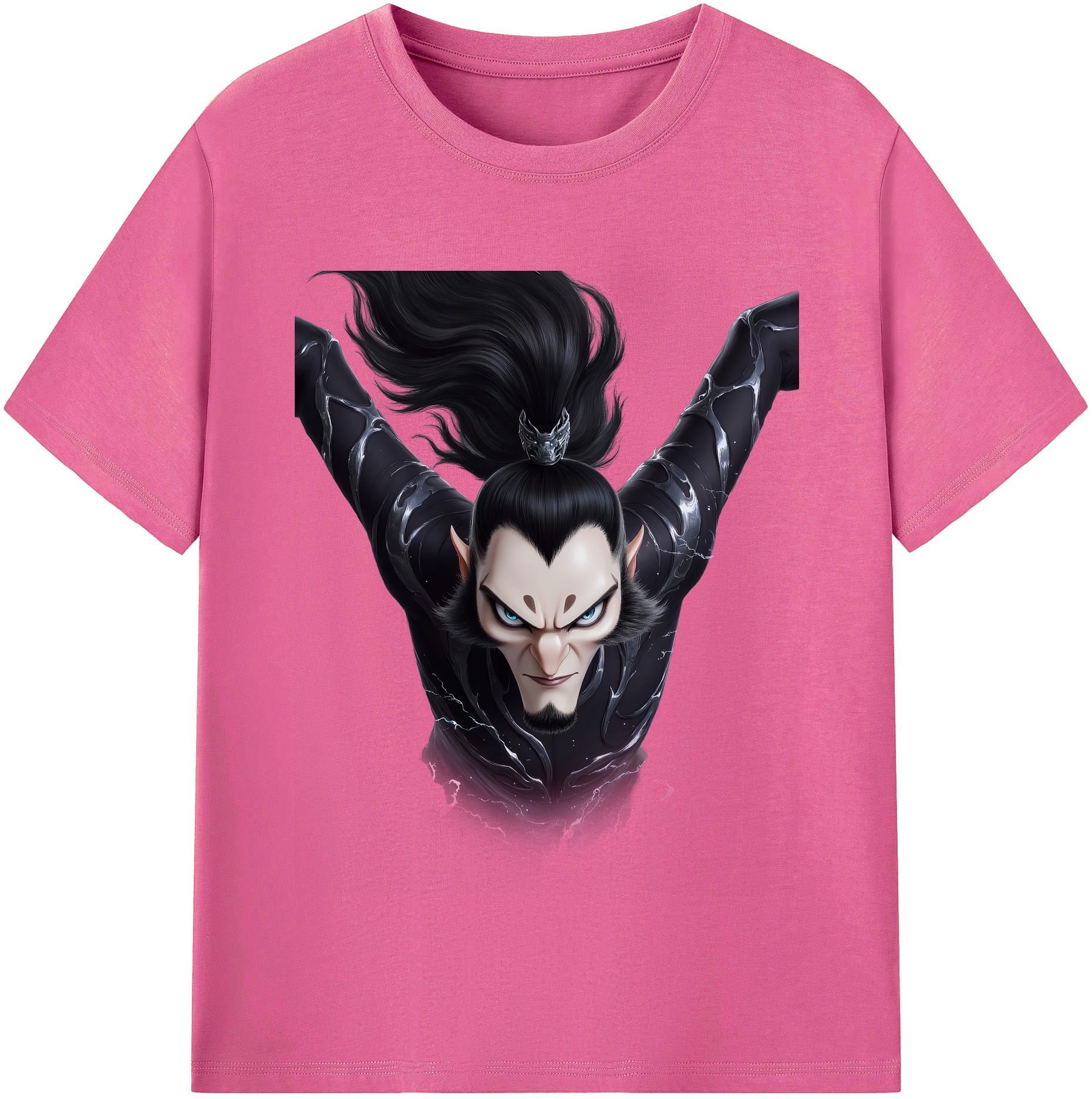 （画像用） Ne Zha 2 ナタ 魔童の大暴れ レディースカジュアルプリントTシャツ（綿100％）