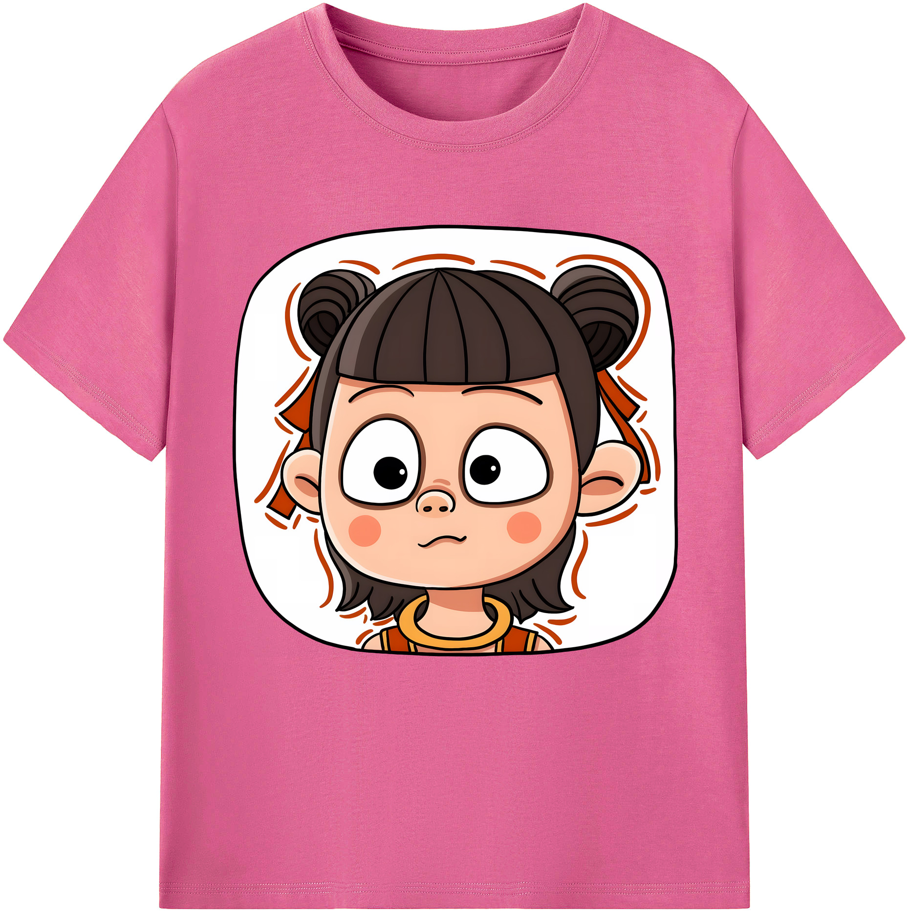 （画像用） Ne Zha 2 ナタ 魔童の大暴れ レディースカジュアルプリントTシャツ（綿100％）