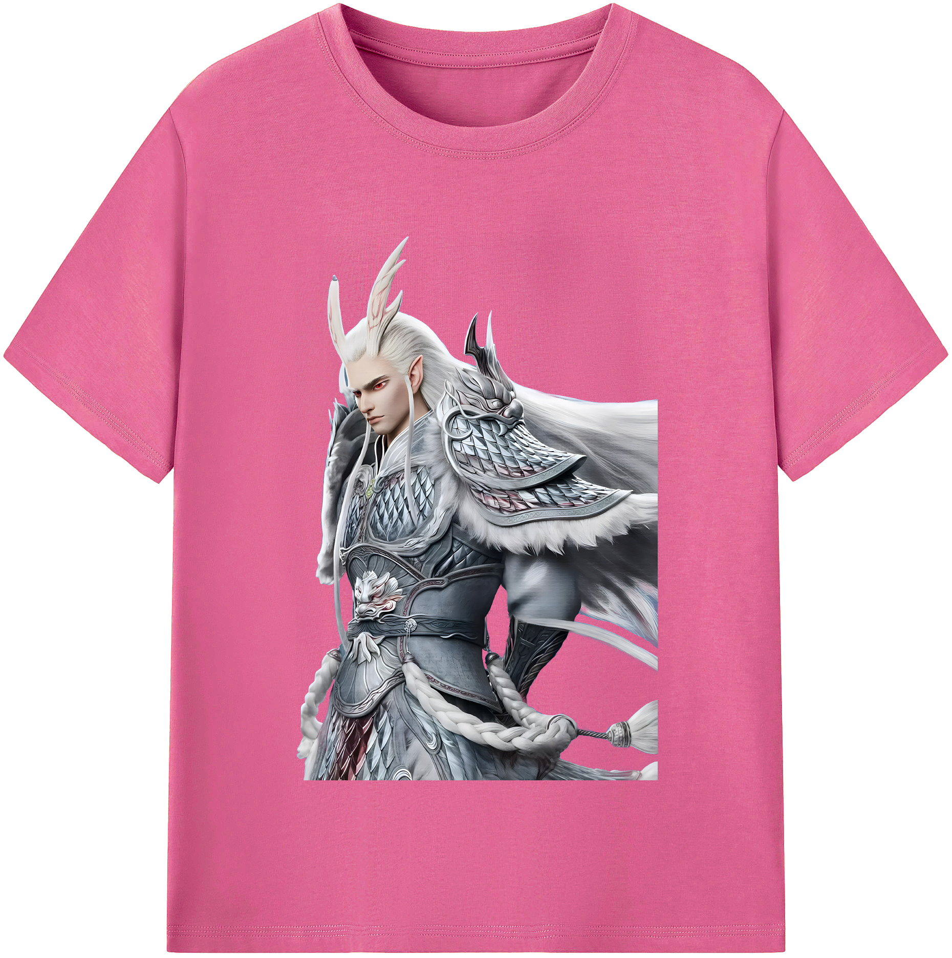 （画像用） Ne Zha 2 ナタ 魔童の大暴れ レディースカジュアルプリントTシャツ（綿100％）