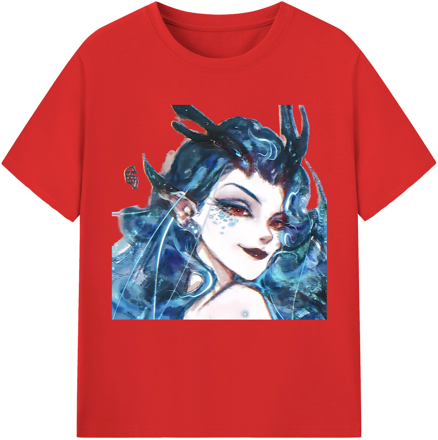 （画像用） Ne Zha 2 ナタ 魔童の大暴れ レディースカジュアルプリントTシャツ（綿100％）