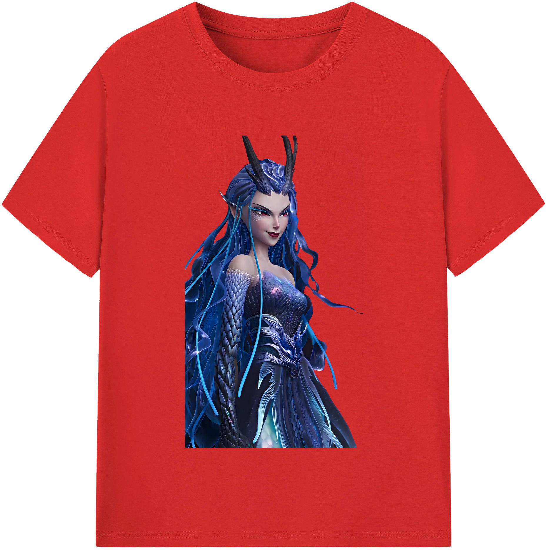 （画像用） Ne Zha 2 ナタ 魔童の大暴れ レディースカジュアルプリントTシャツ（綿100％）