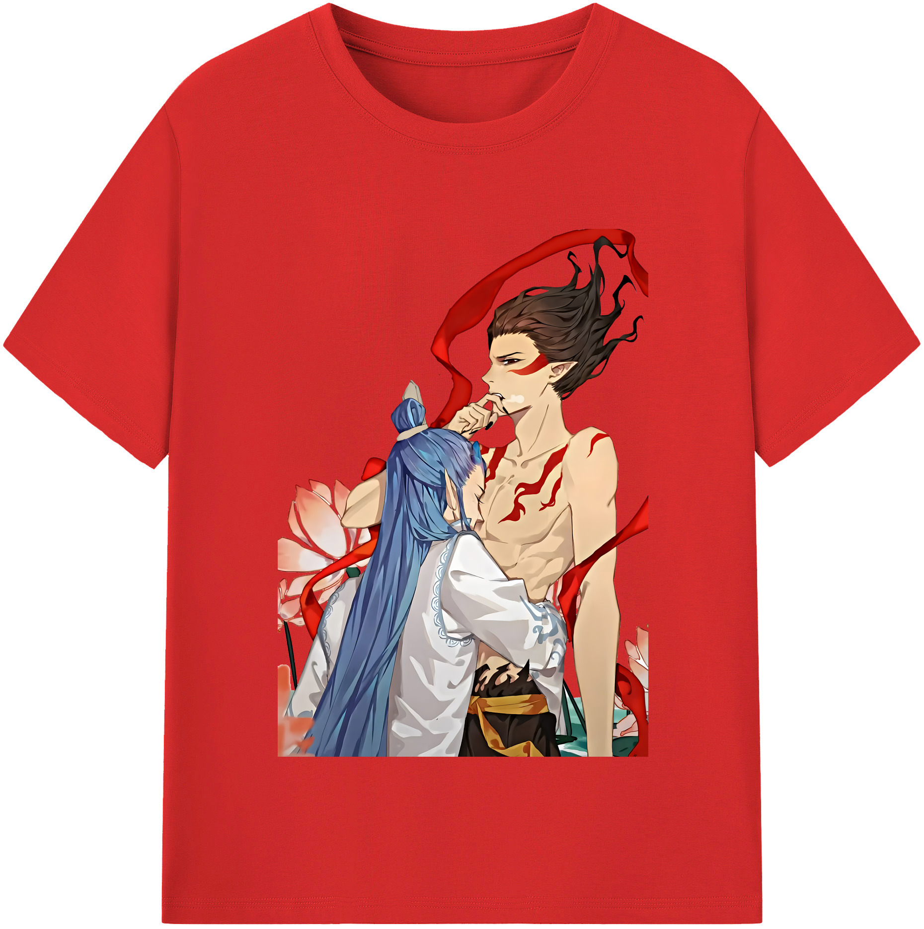 （画像用） Ne Zha 2 ナタ 魔童の大暴れ レディースカジュアルプリントTシャツ（綿100％）