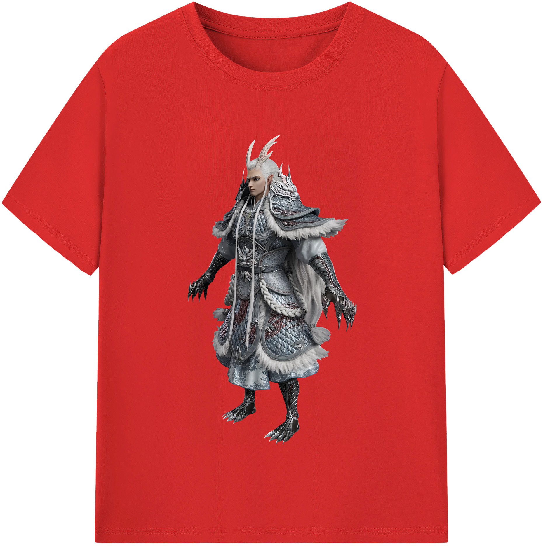 （画像用） Ne Zha 2 ナタ 魔童の大暴れ レディースカジュアルプリントTシャツ（綿100％）