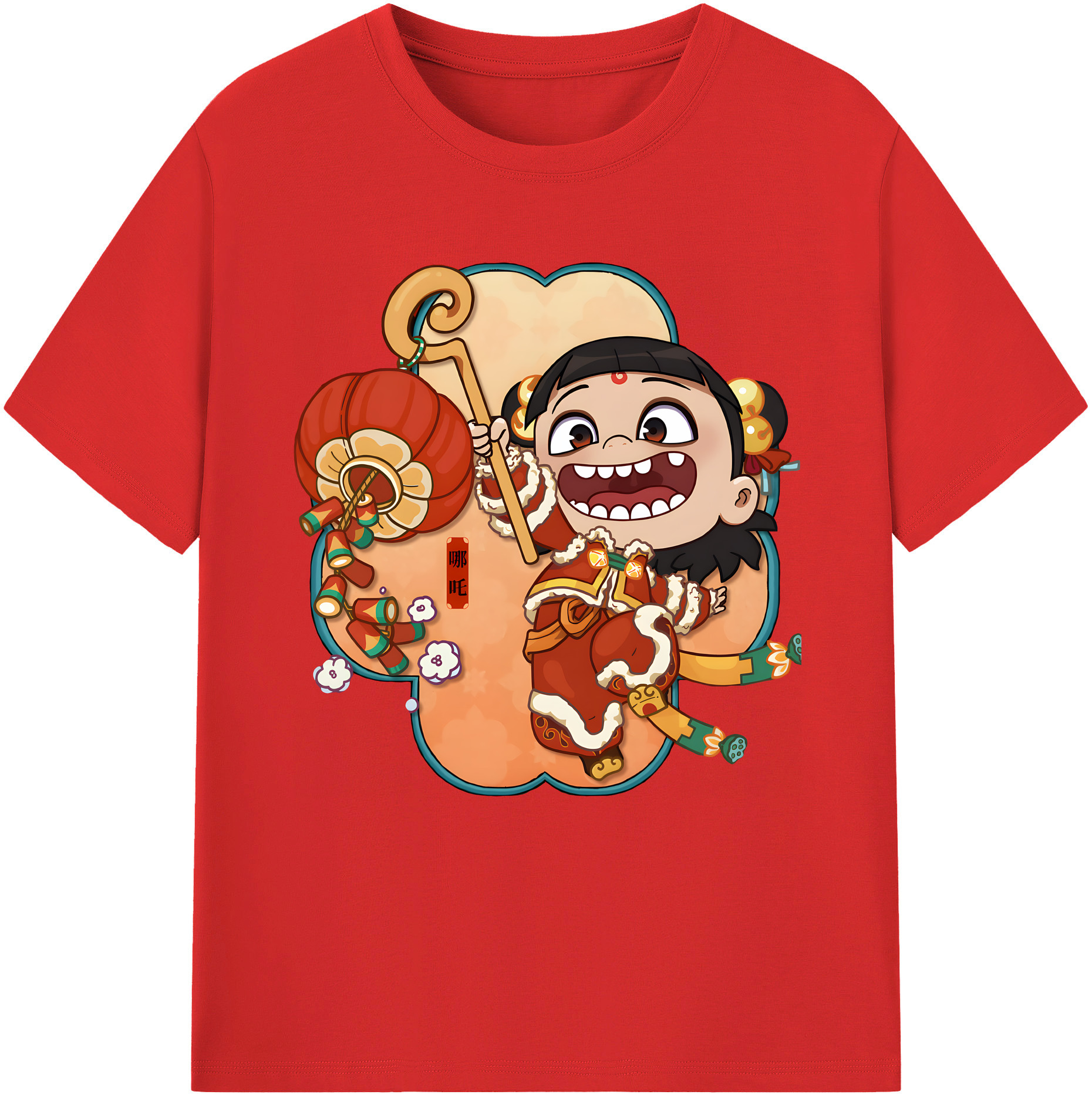 （画像用） Ne Zha 2 ナタ 魔童の大暴れ レディースカジュアルプリントTシャツ（綿100％）