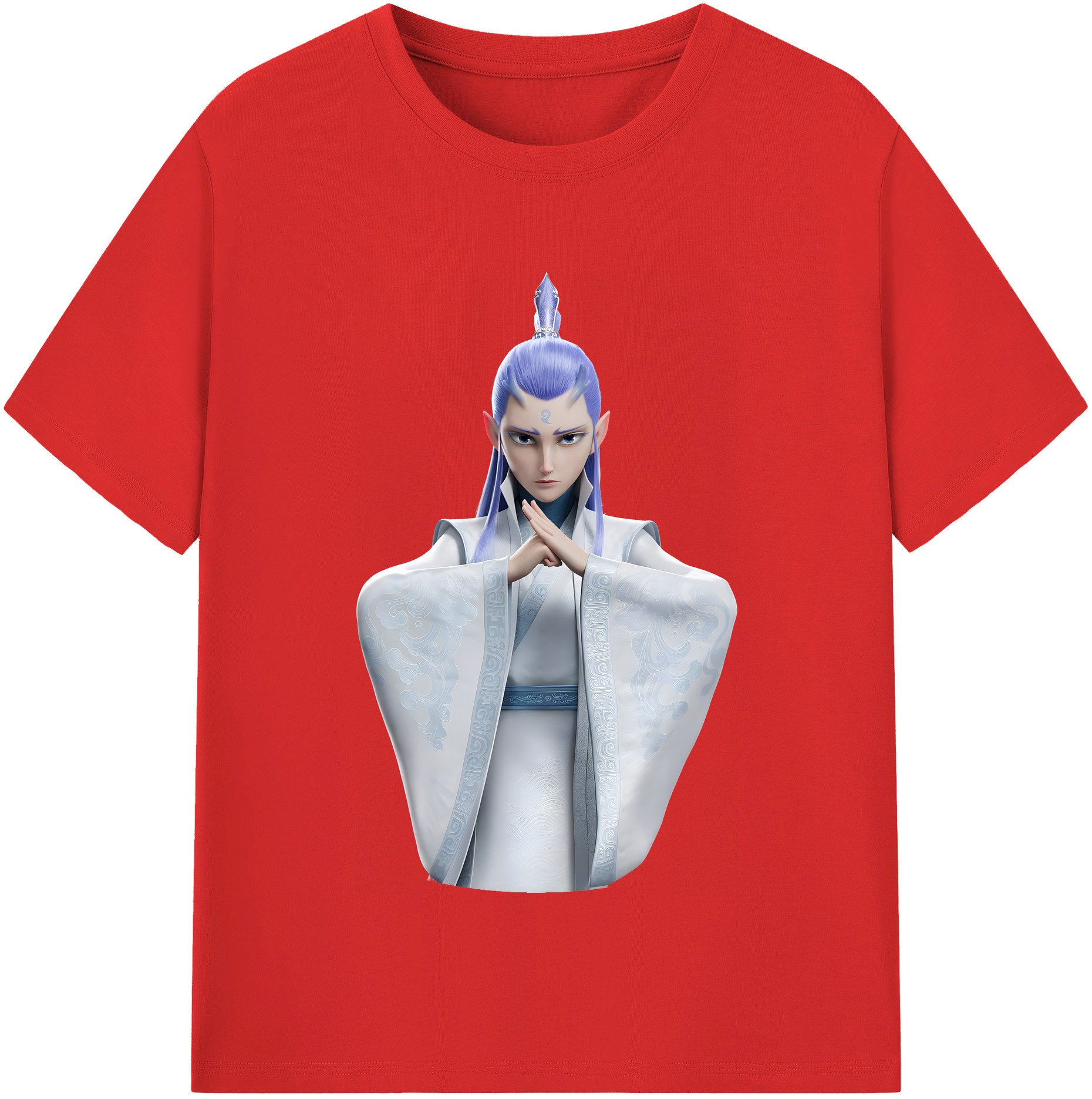（画像用） Ne Zha 2 ナタ 魔童の大暴れ レディースカジュアルプリントTシャツ（綿100％）