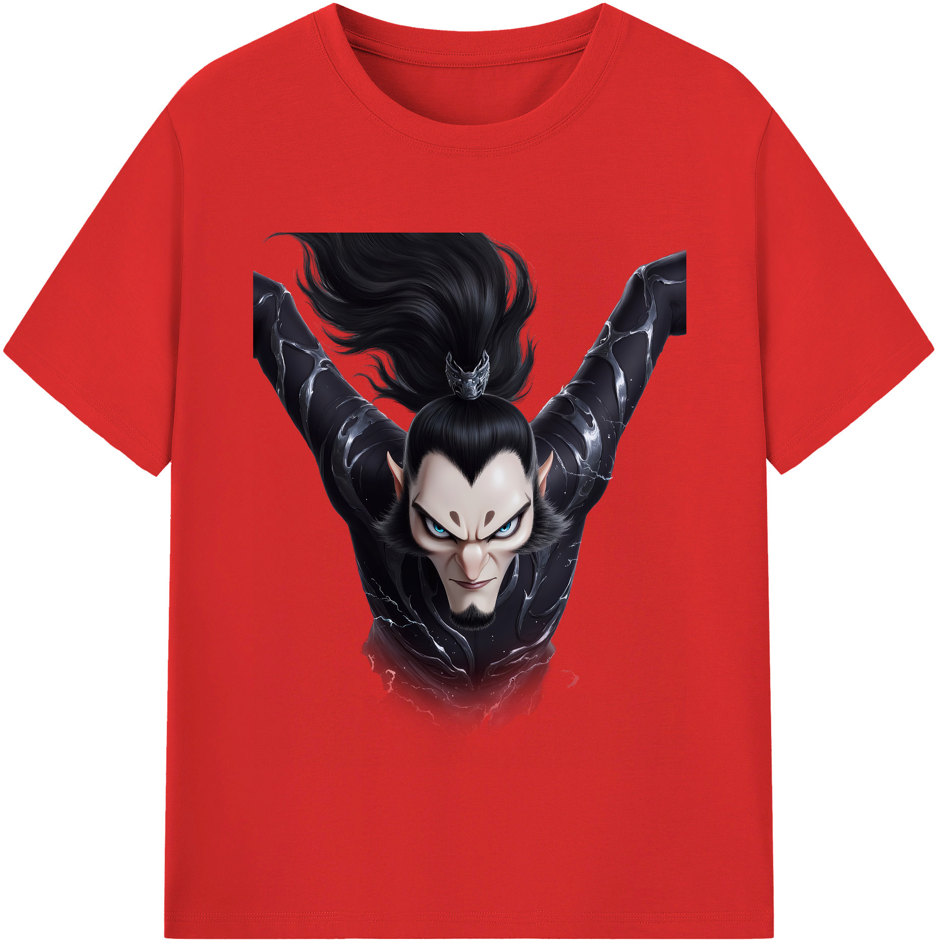 （画像用） Ne Zha 2 ナタ 魔童の大暴れ レディースカジュアルプリントTシャツ（綿100％）