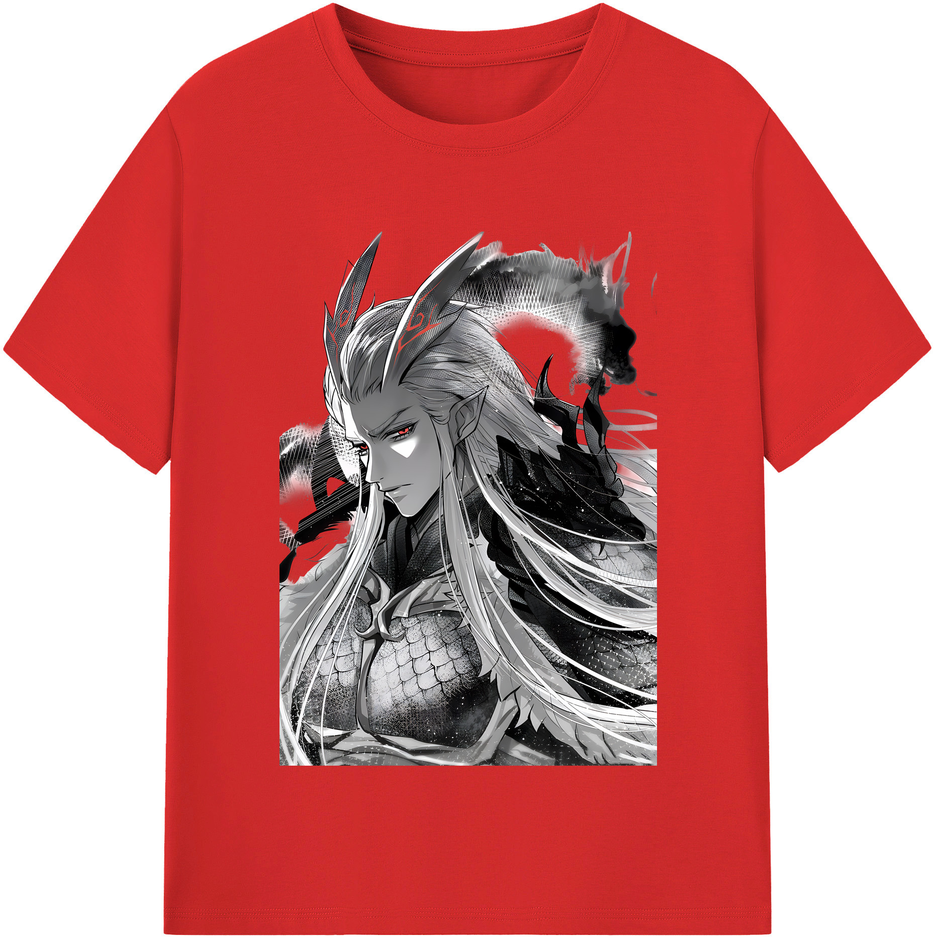 （画像用） Ne Zha 2 ナタ 魔童の大暴れ レディースカジュアルプリントTシャツ（綿100％）