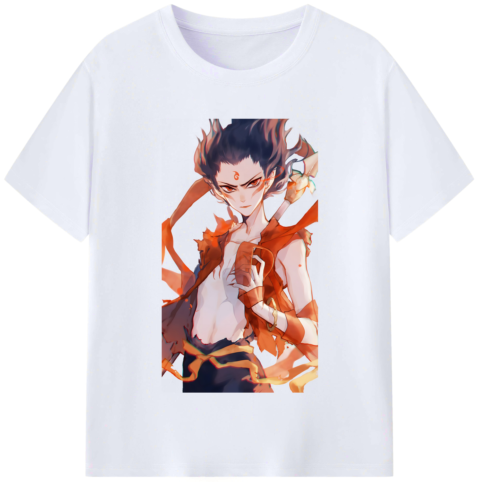 （画像用） Ne Zha 2 ナタ 魔童の大暴れ レディースカジュアルプリントTシャツ（綿100％）