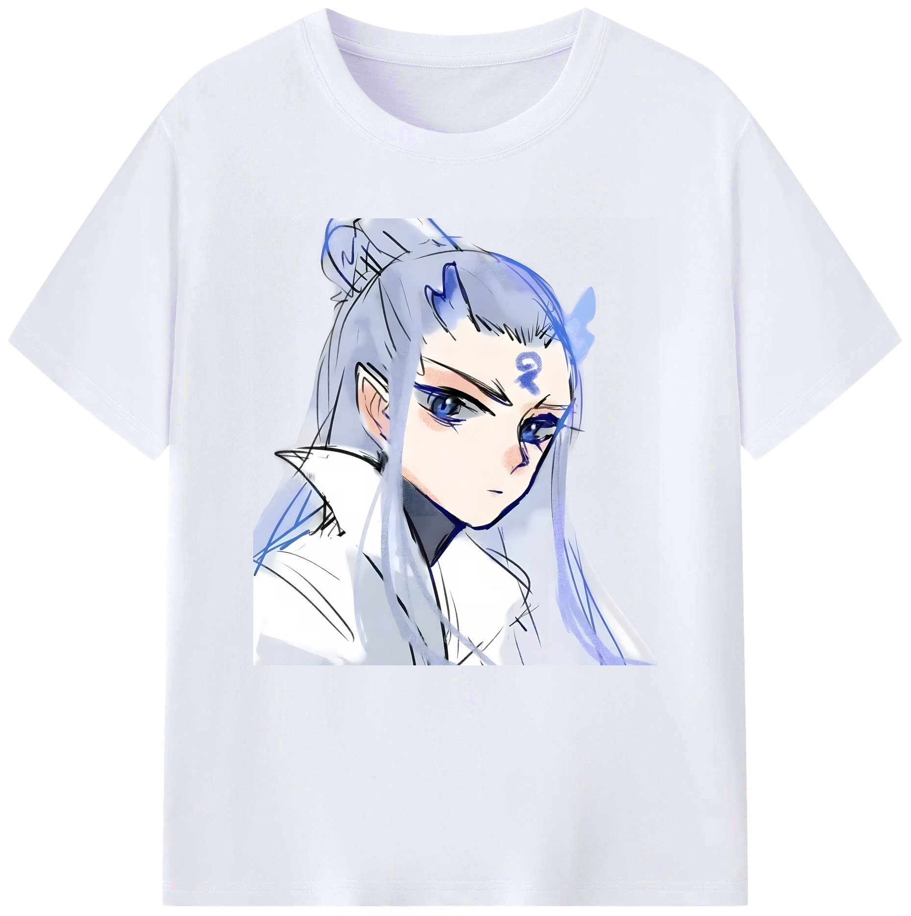 （画像用） Ne Zha 2 ナタ 魔童の大暴れ レディースカジュアルプリントTシャツ（綿100％）
