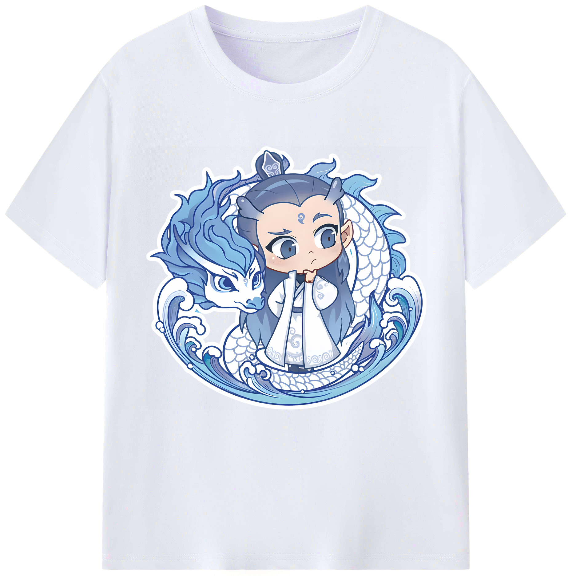 （画像用） Ne Zha 2 ナタ 魔童の大暴れ レディースカジュアルプリントTシャツ（綿100％）