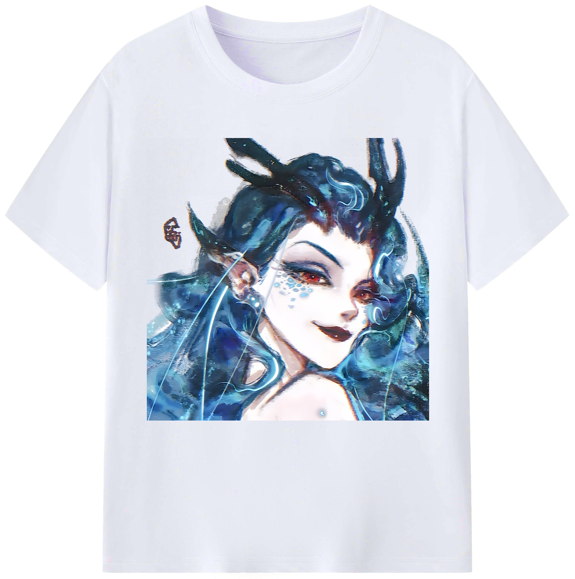 （画像用） Ne Zha 2 ナタ 魔童の大暴れ レディースカジュアルプリントTシャツ（綿100％）