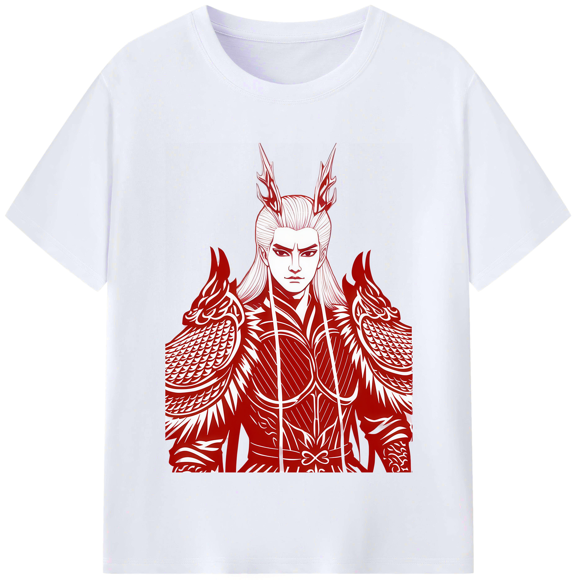 （画像用） Ne Zha 2 ナタ 魔童の大暴れ レディースカジュアルプリントTシャツ（綿100％）
