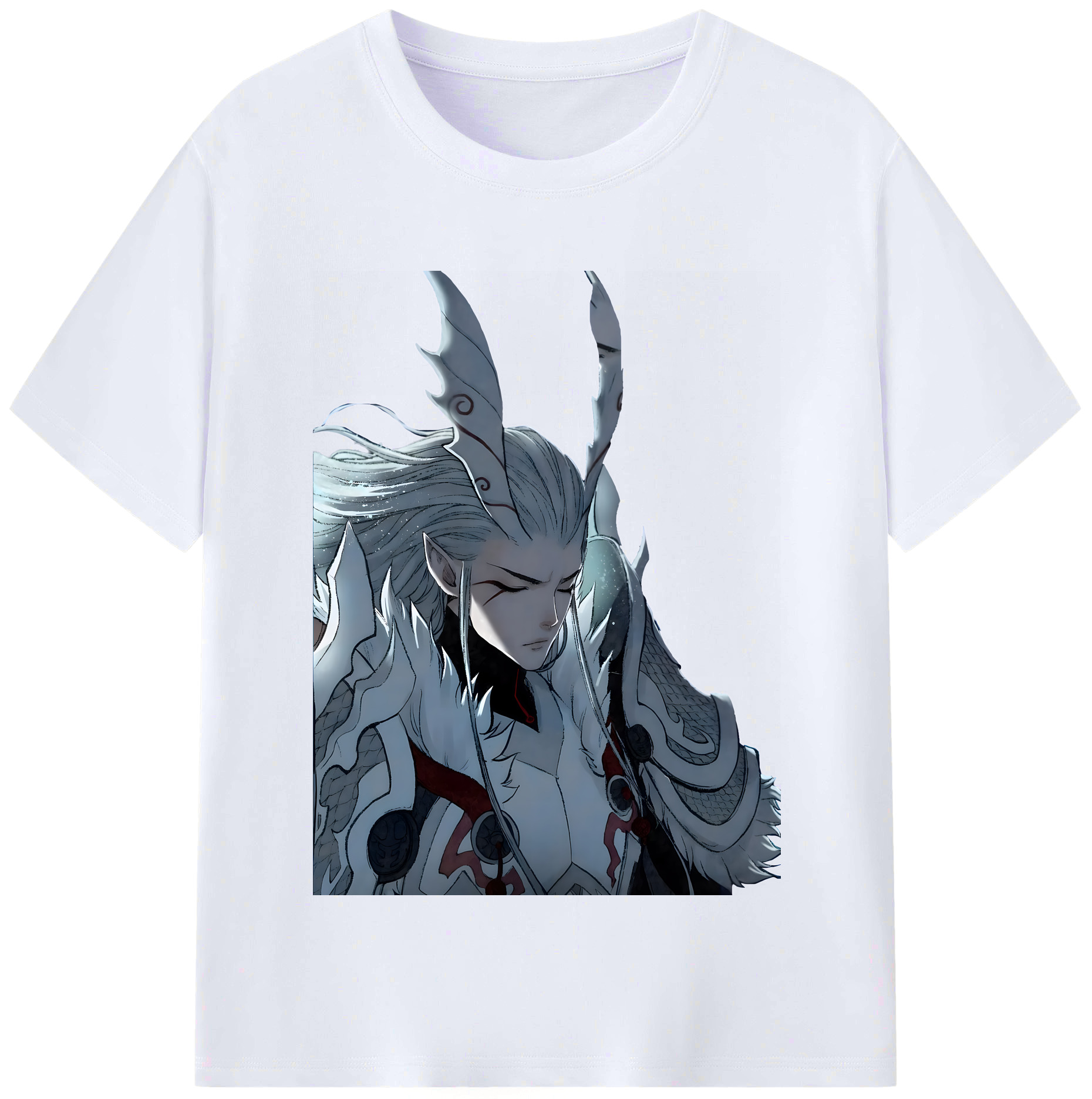 （画像用） Ne Zha 2 ナタ 魔童の大暴れ レディースカジュアルプリントTシャツ（綿100％）