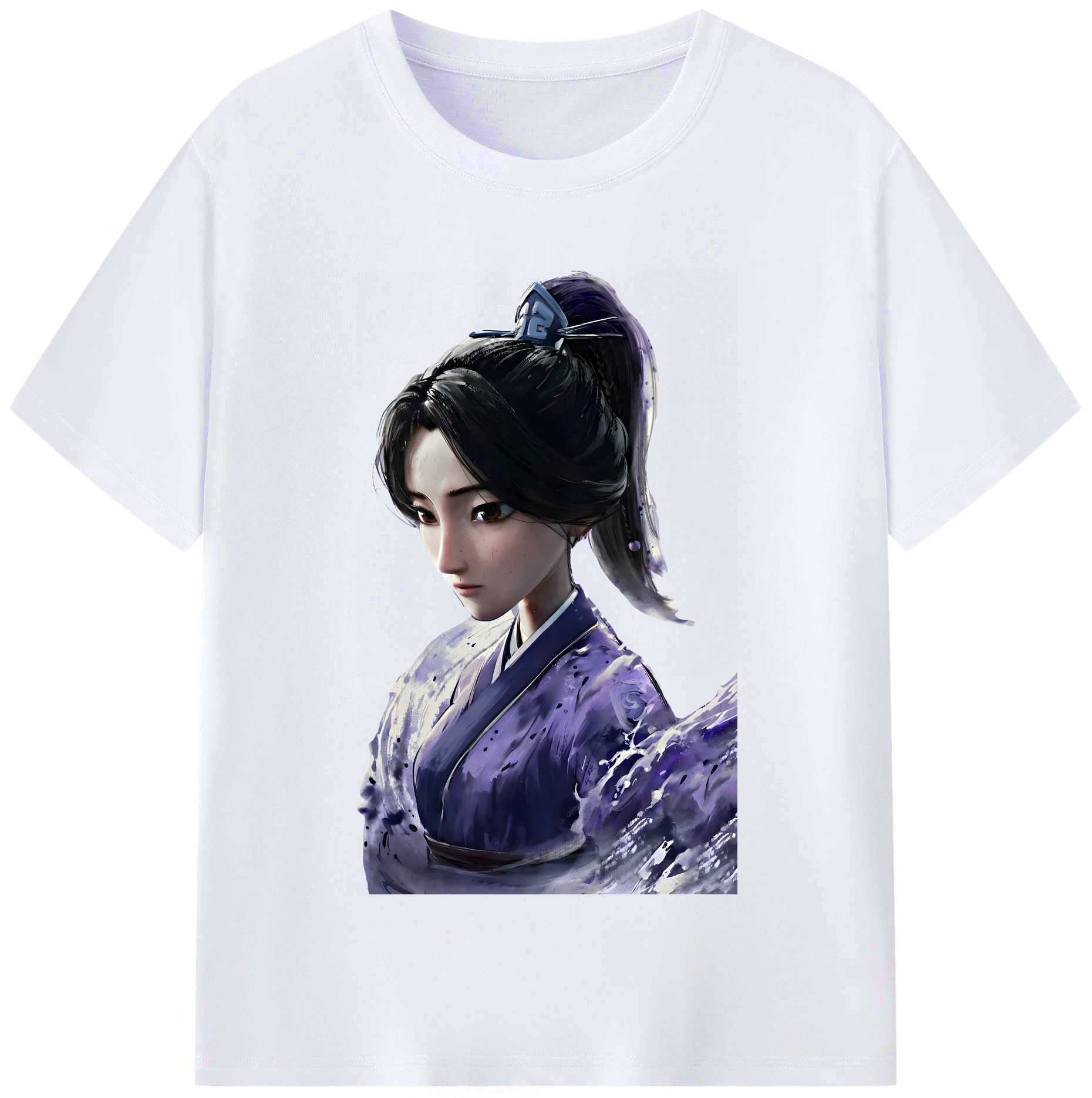 （画像用） Ne Zha 2 ナタ 魔童の大暴れ レディースカジュアルプリントTシャツ（綿100％）