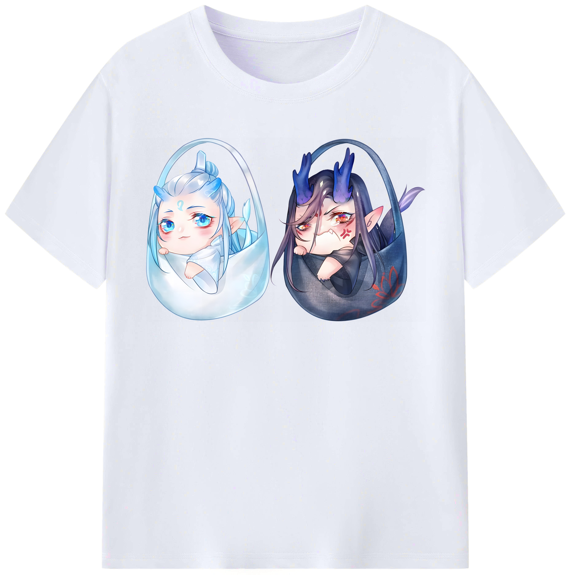 （画像用） Ne Zha 2 ナタ 魔童の大暴れ レディースカジュアルプリントTシャツ（綿100％）