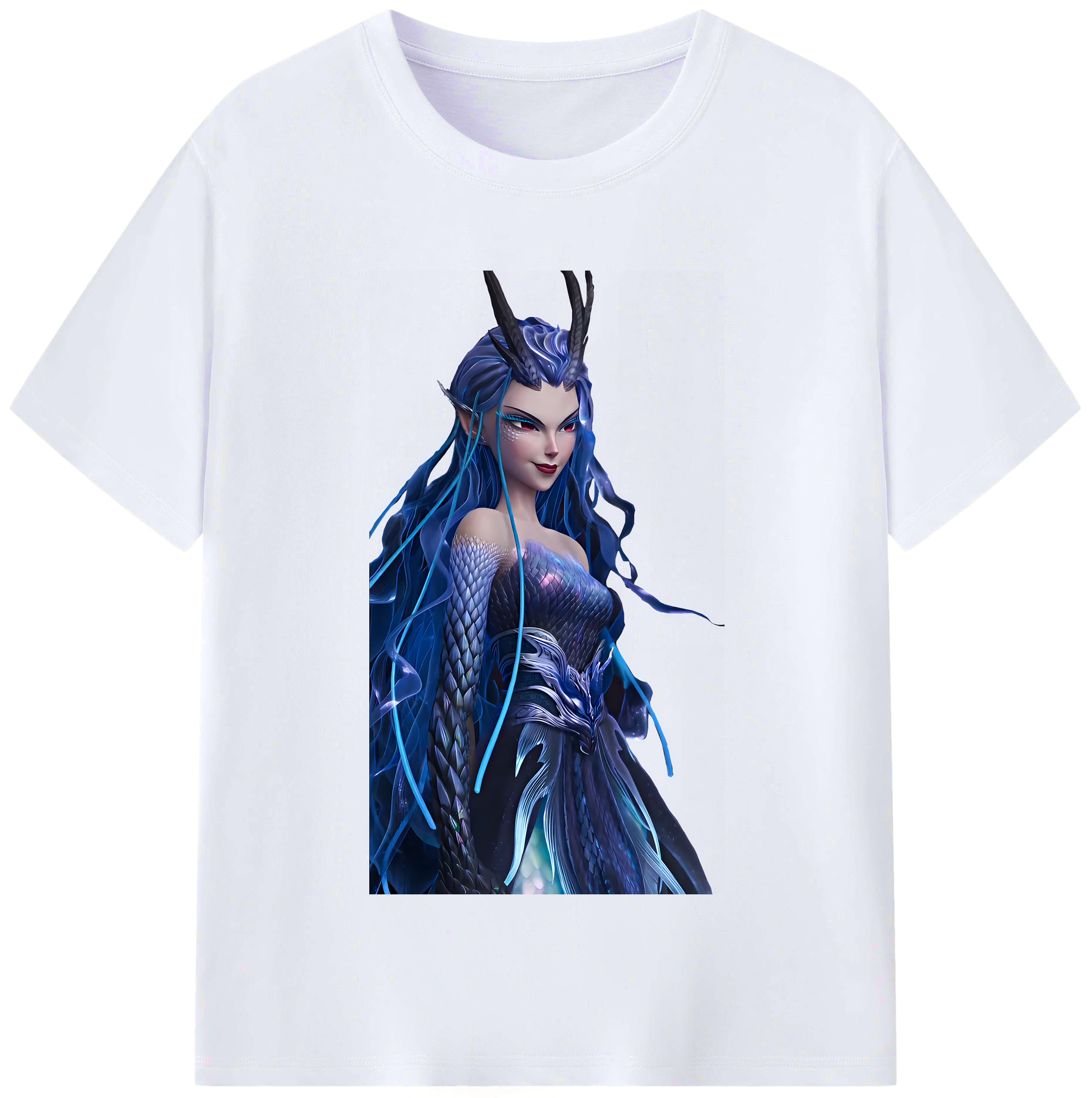 （画像用） Ne Zha 2 ナタ 魔童の大暴れ レディースカジュアルプリントTシャツ（綿100％）