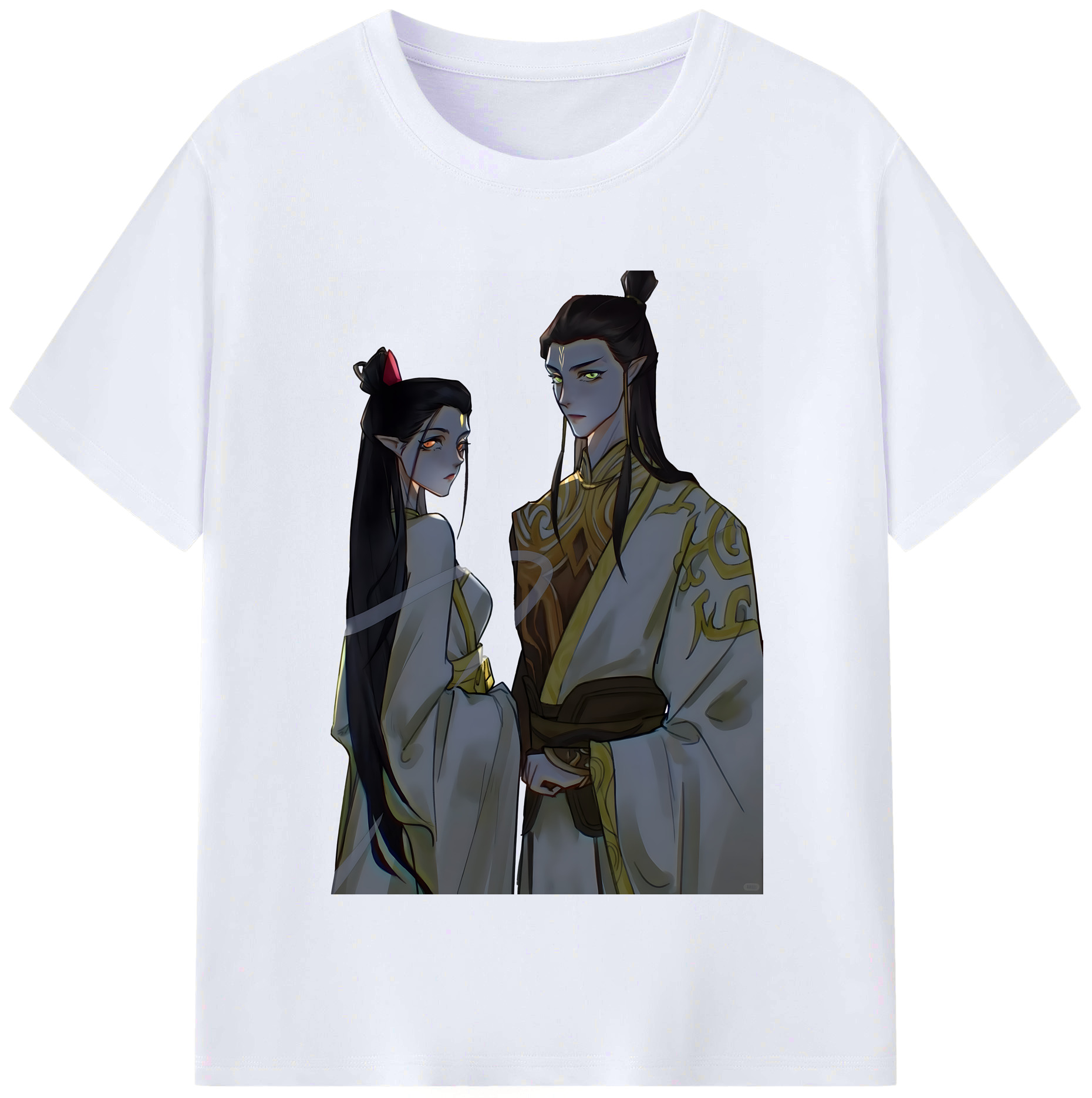 （画像用） Ne Zha 2 ナタ 魔童の大暴れ レディースカジュアルプリントTシャツ（綿100％）
