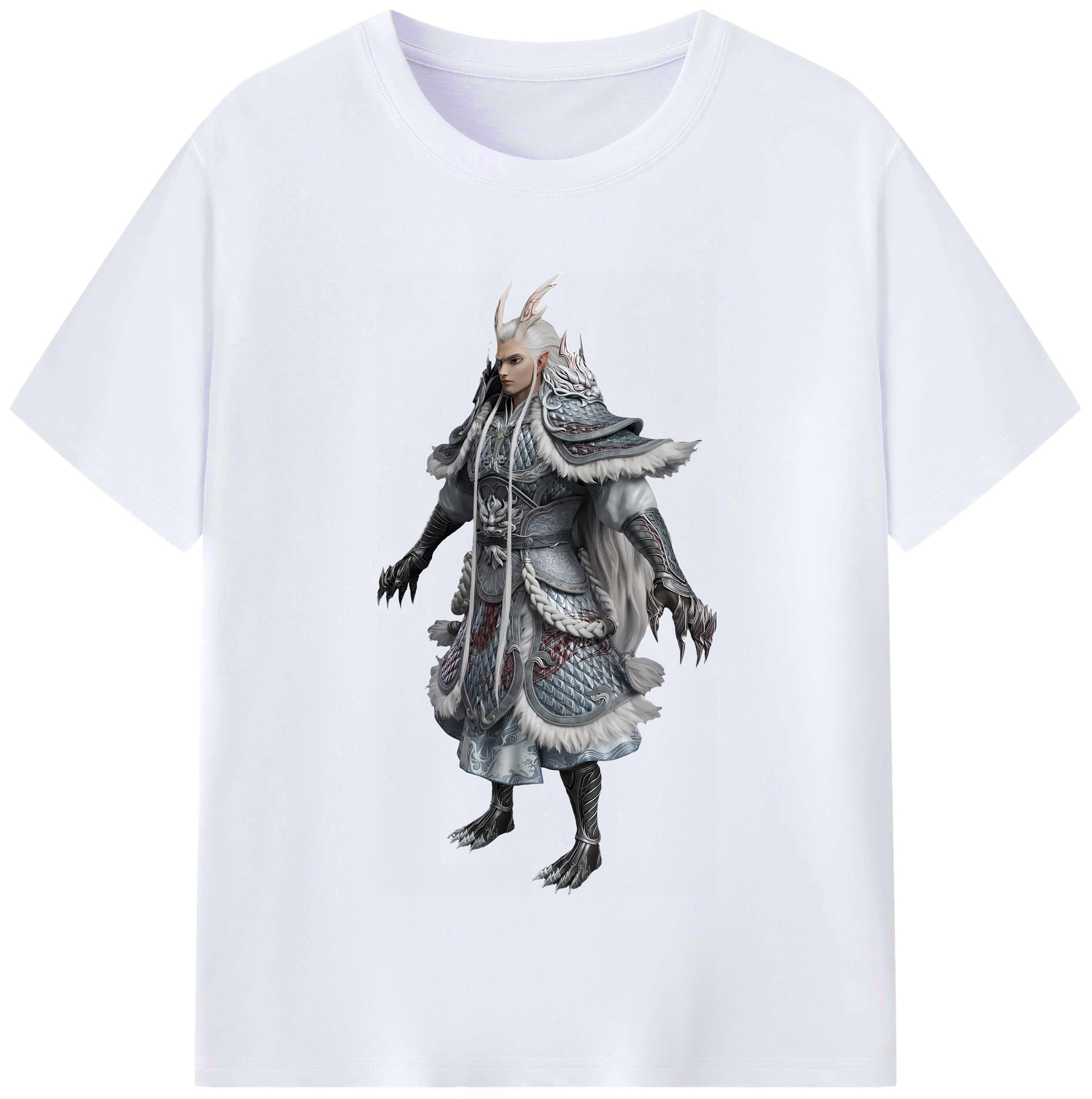 （画像用） Ne Zha 2 ナタ 魔童の大暴れ レディースカジュアルプリントTシャツ（綿100％）