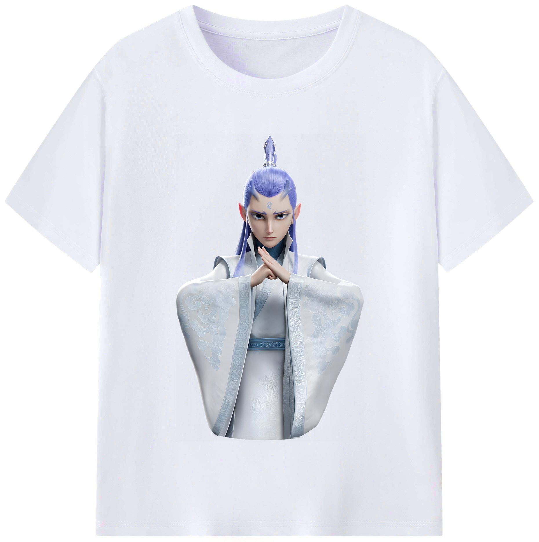 （画像用） Ne Zha 2 ナタ 魔童の大暴れ レディースカジュアルプリントTシャツ（綿100％）