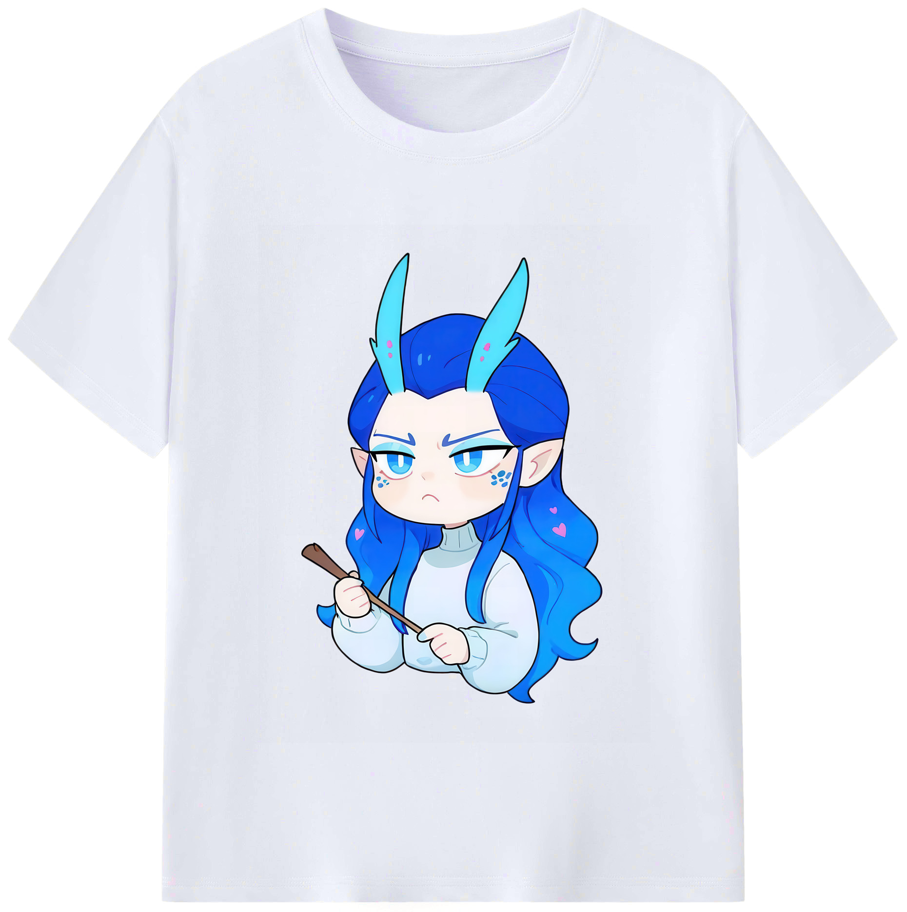 （画像用） Ne Zha 2 ナタ 魔童の大暴れ レディースカジュアルプリントTシャツ（綿100％）