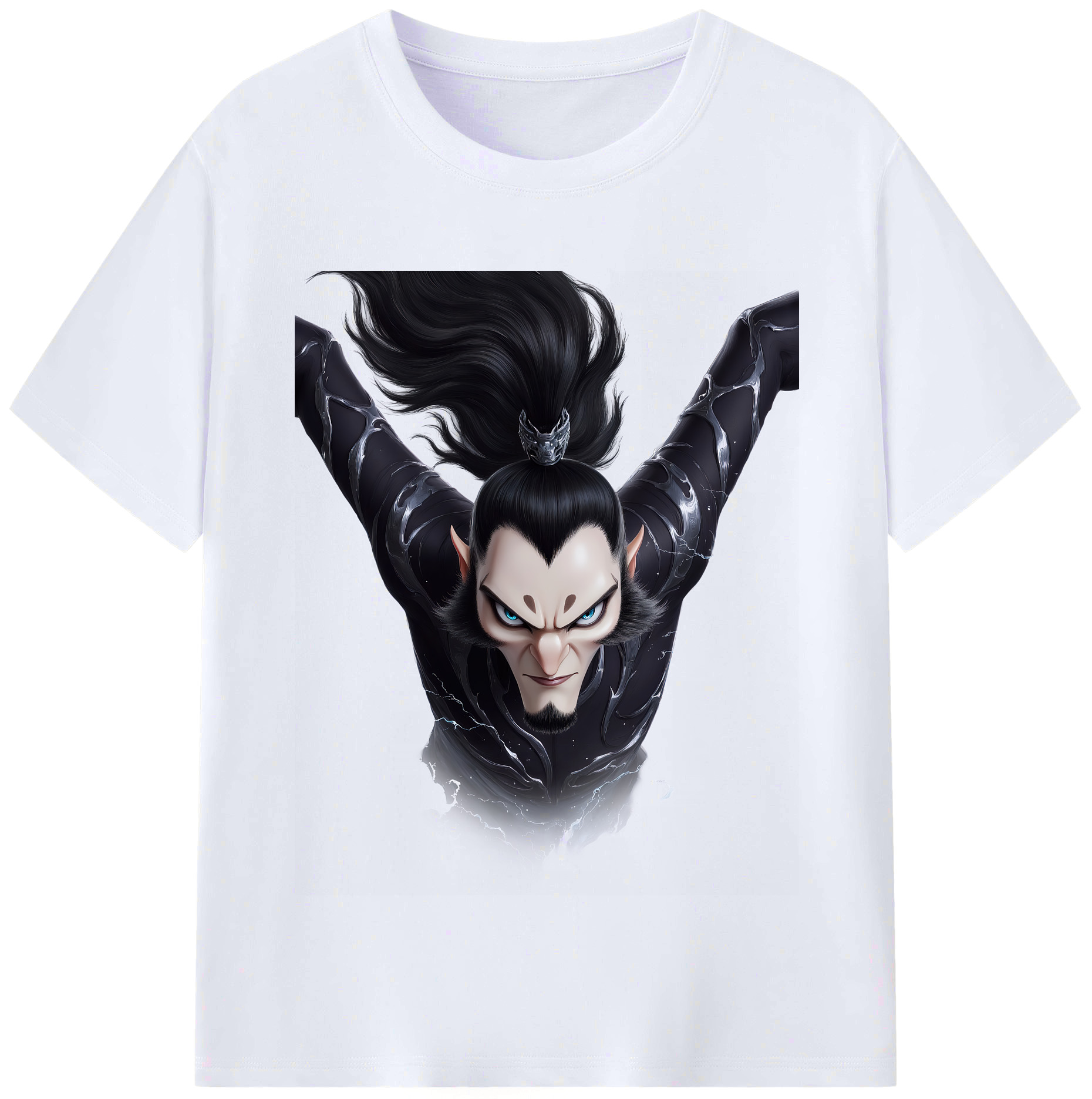 （画像用） Ne Zha 2 ナタ 魔童の大暴れ レディースカジュアルプリントTシャツ（綿100％）