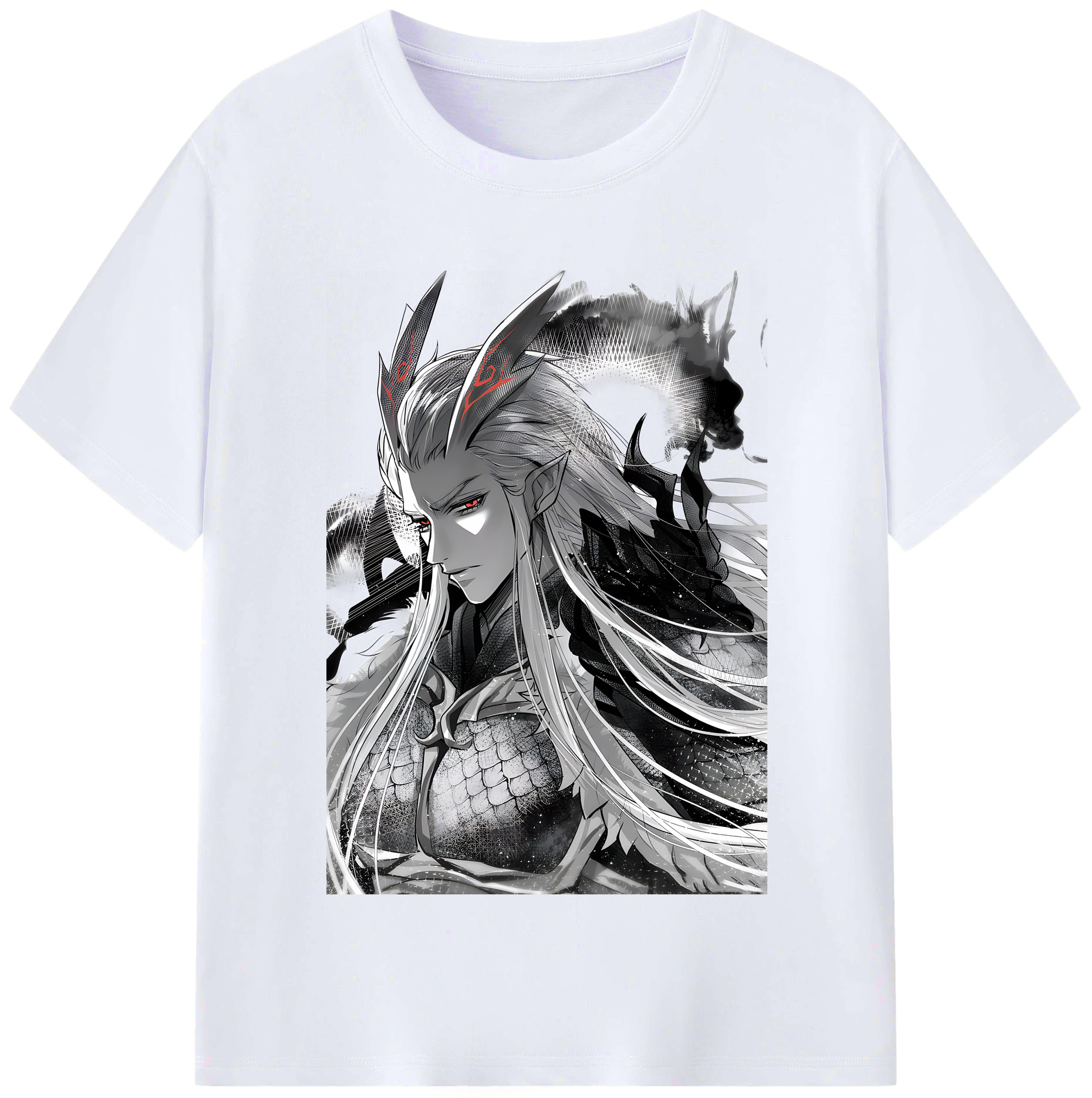 （画像用） Ne Zha 2 ナタ 魔童の大暴れ レディースカジュアルプリントTシャツ（綿100％）