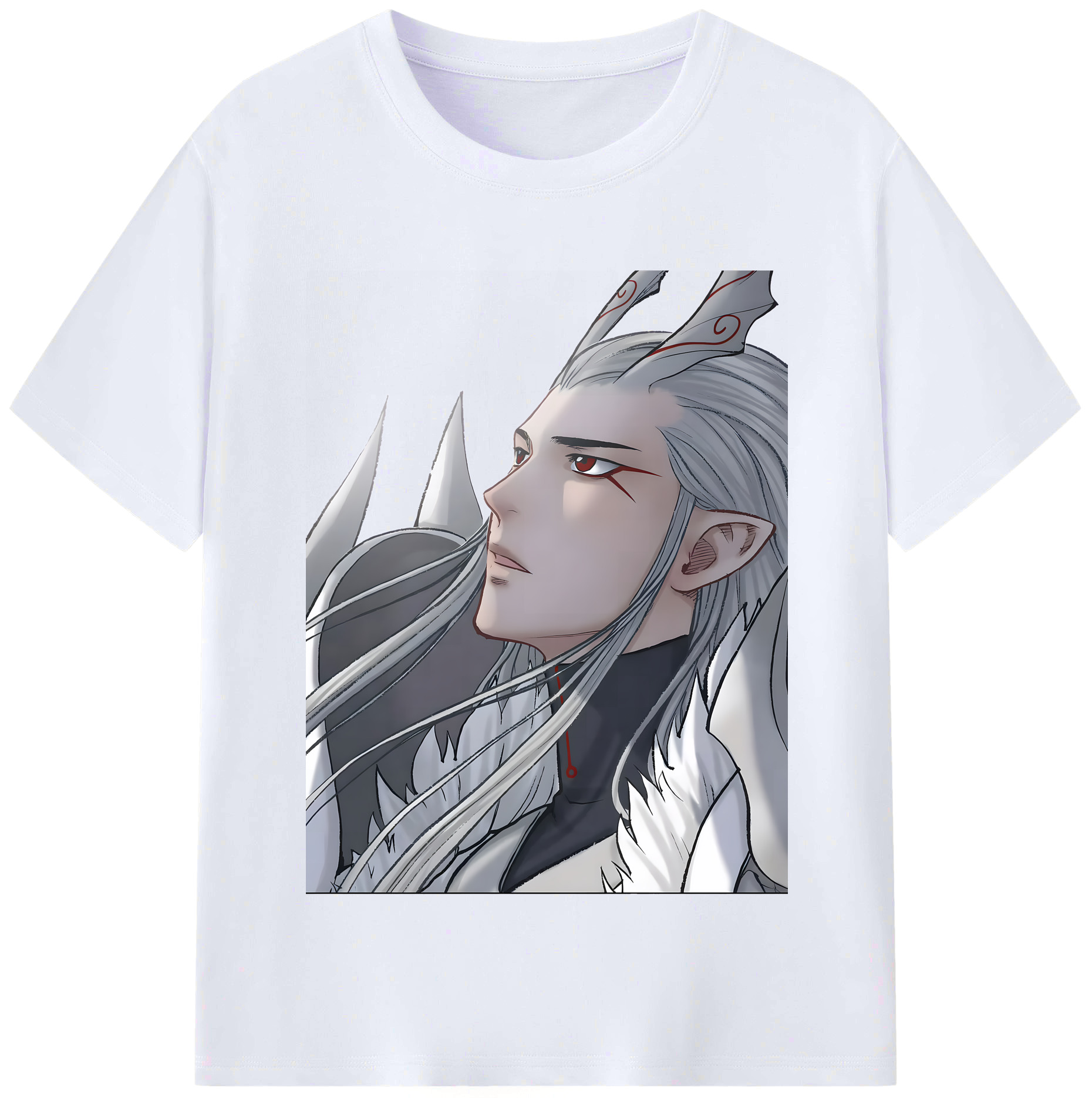 （画像用） Ne Zha 2 ナタ 魔童の大暴れ レディースカジュアルプリントTシャツ（綿100％）