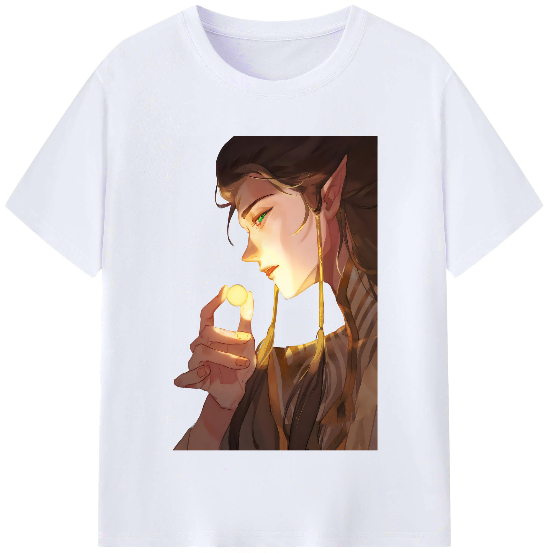（画像用） Ne Zha 2 ナタ 魔童の大暴れ レディースカジュアルプリントTシャツ（綿100％）