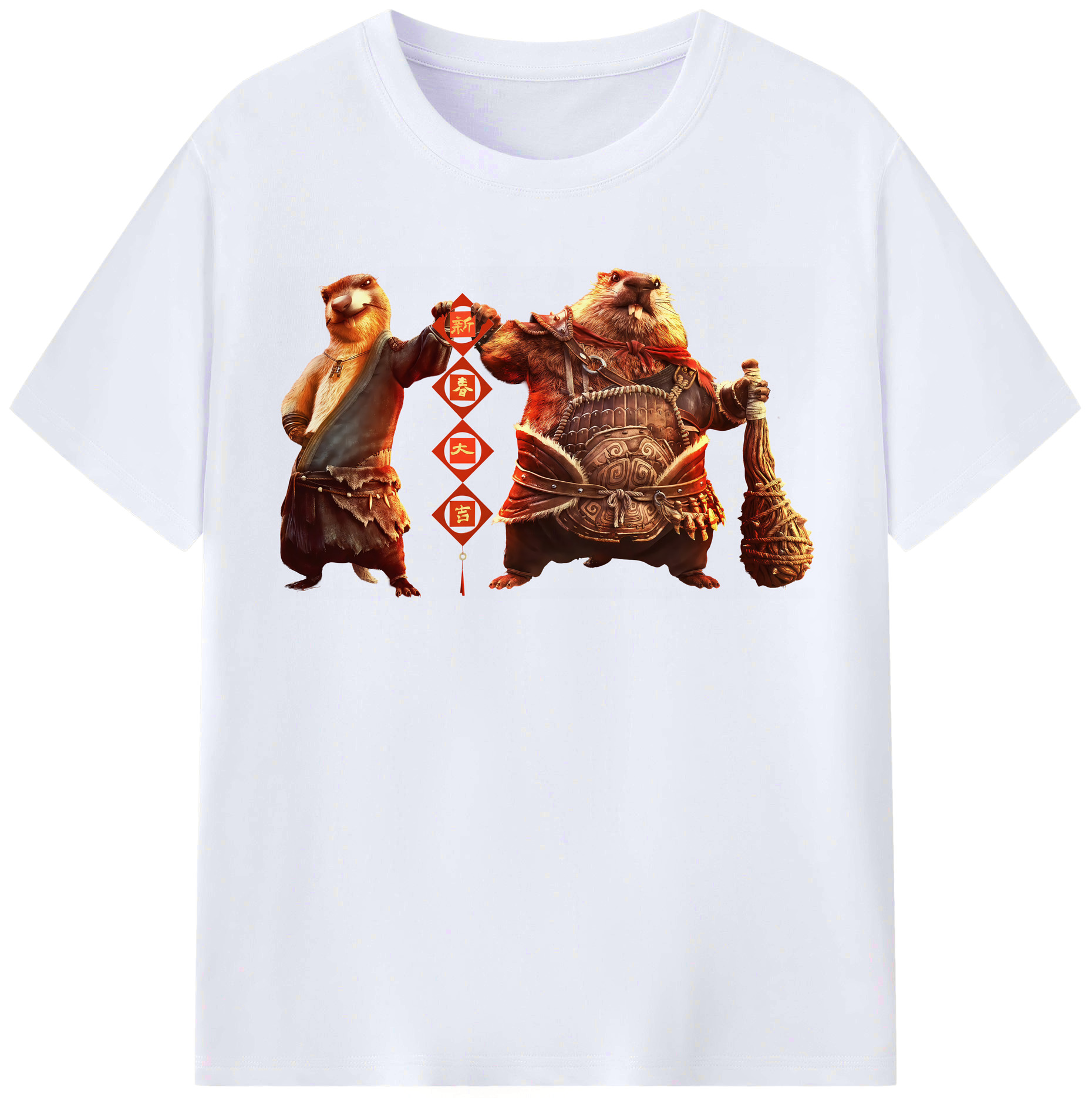 （画像用） Ne Zha 2 ナタ 魔童の大暴れ レディースカジュアルプリントTシャツ（綿100％）