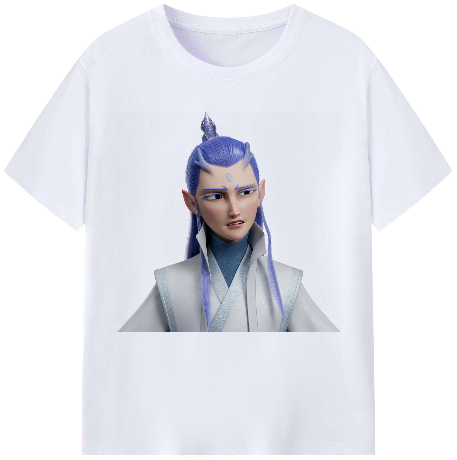 （画像用） Ne Zha 2 ナタ 魔童の大暴れ レディースカジュアルプリントTシャツ（綿100％）