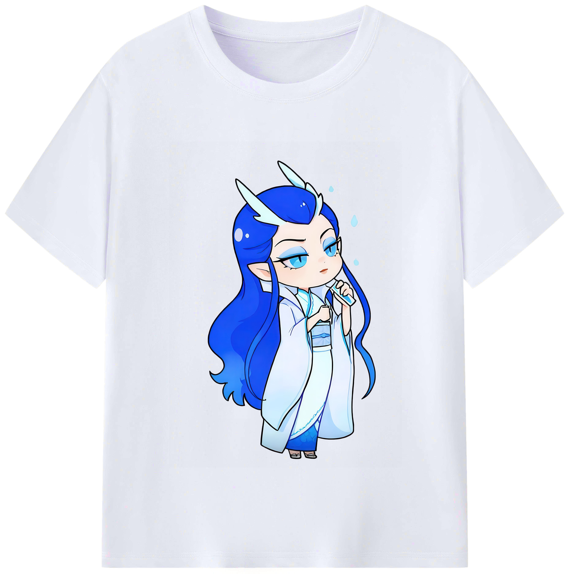 （画像用） Ne Zha 2 ナタ 魔童の大暴れ レディースカジュアルプリントTシャツ（綿100％）