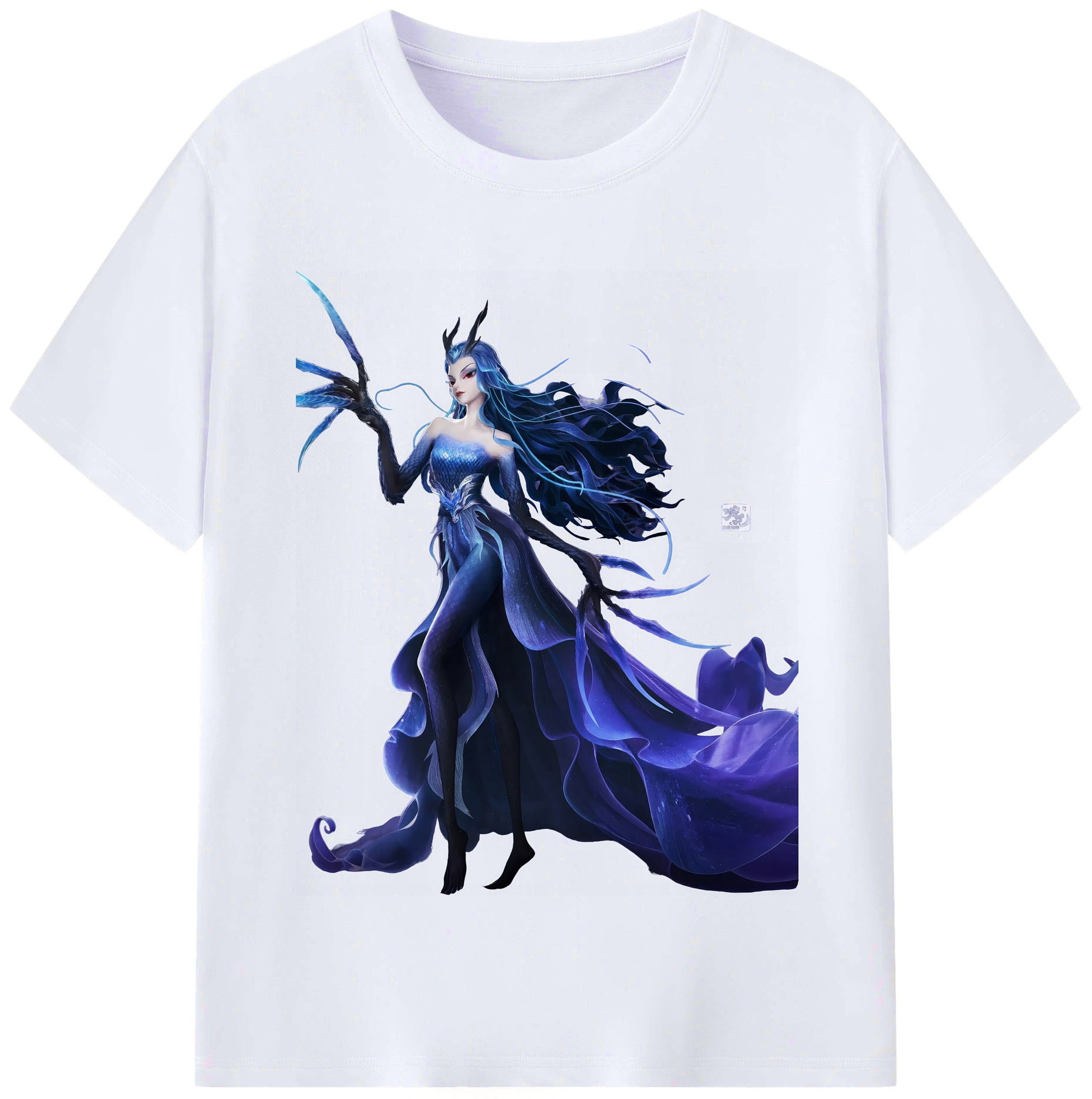 （画像用） Ne Zha 2 ナタ 魔童の大暴れ レディースカジュアルプリントTシャツ（綿100％）