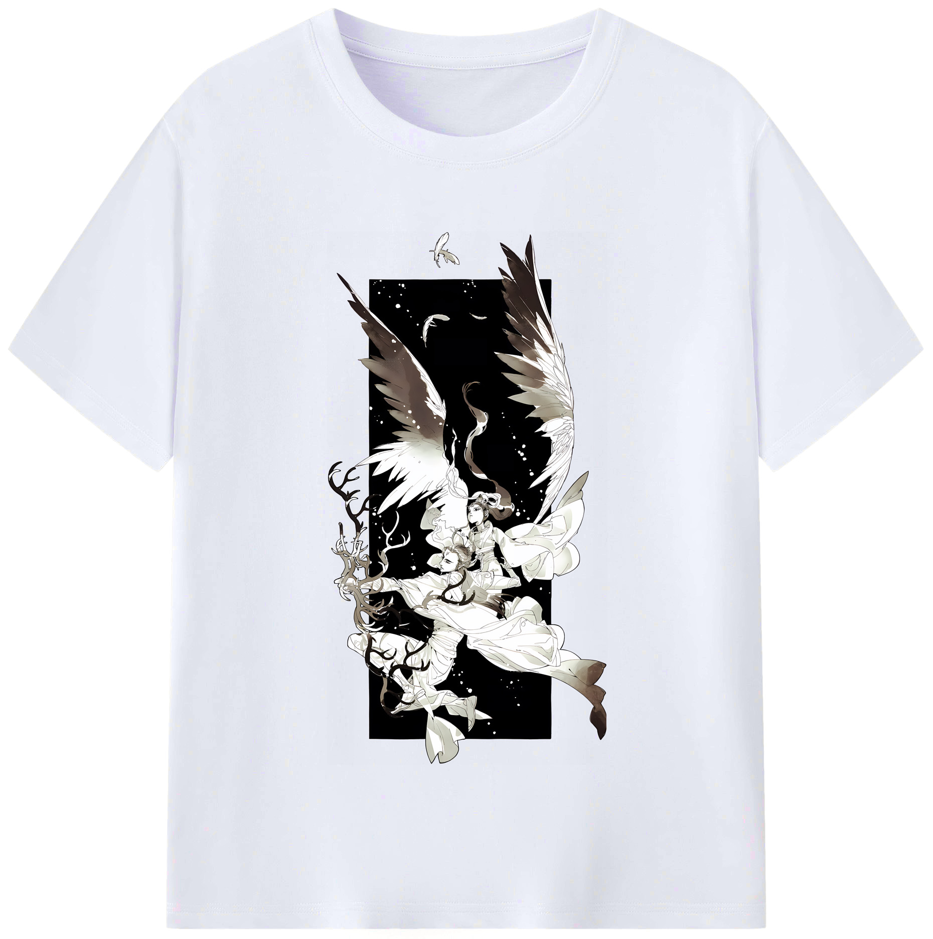 （画像用） Ne Zha 2 ナタ 魔童の大暴れ レディースカジュアルプリントTシャツ（綿100％）