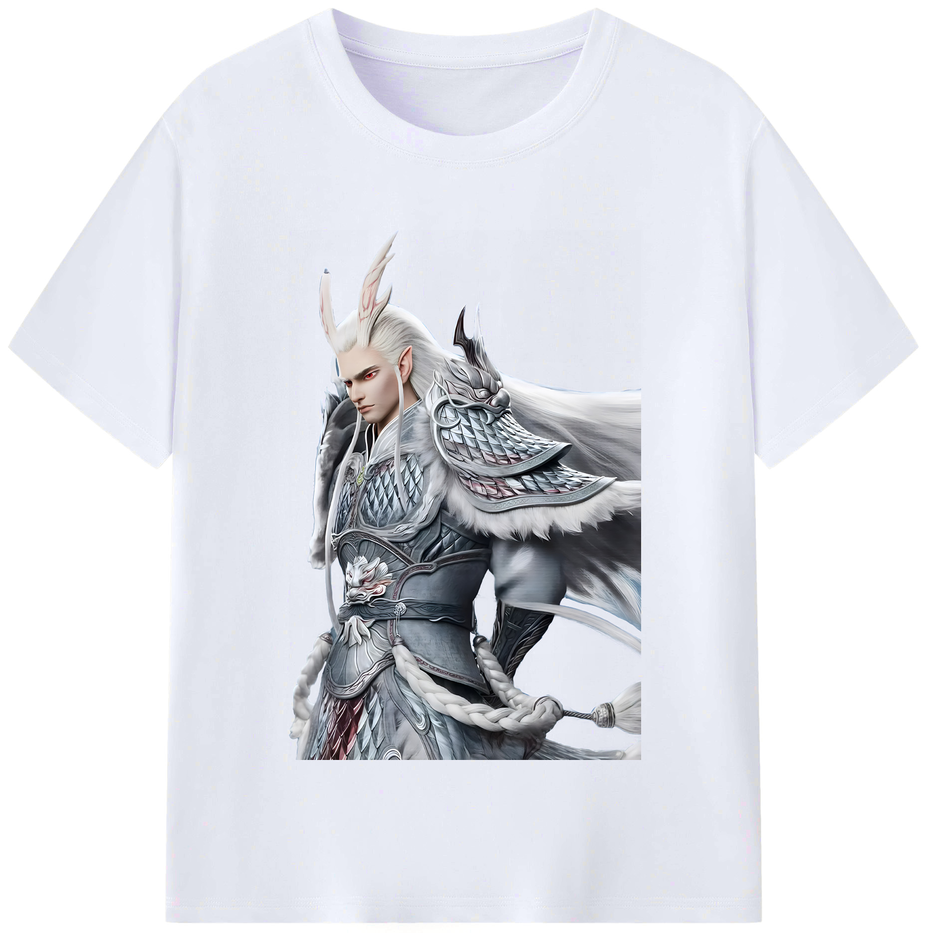 （画像用） Ne Zha 2 ナタ 魔童の大暴れ レディースカジュアルプリントTシャツ（綿100％）