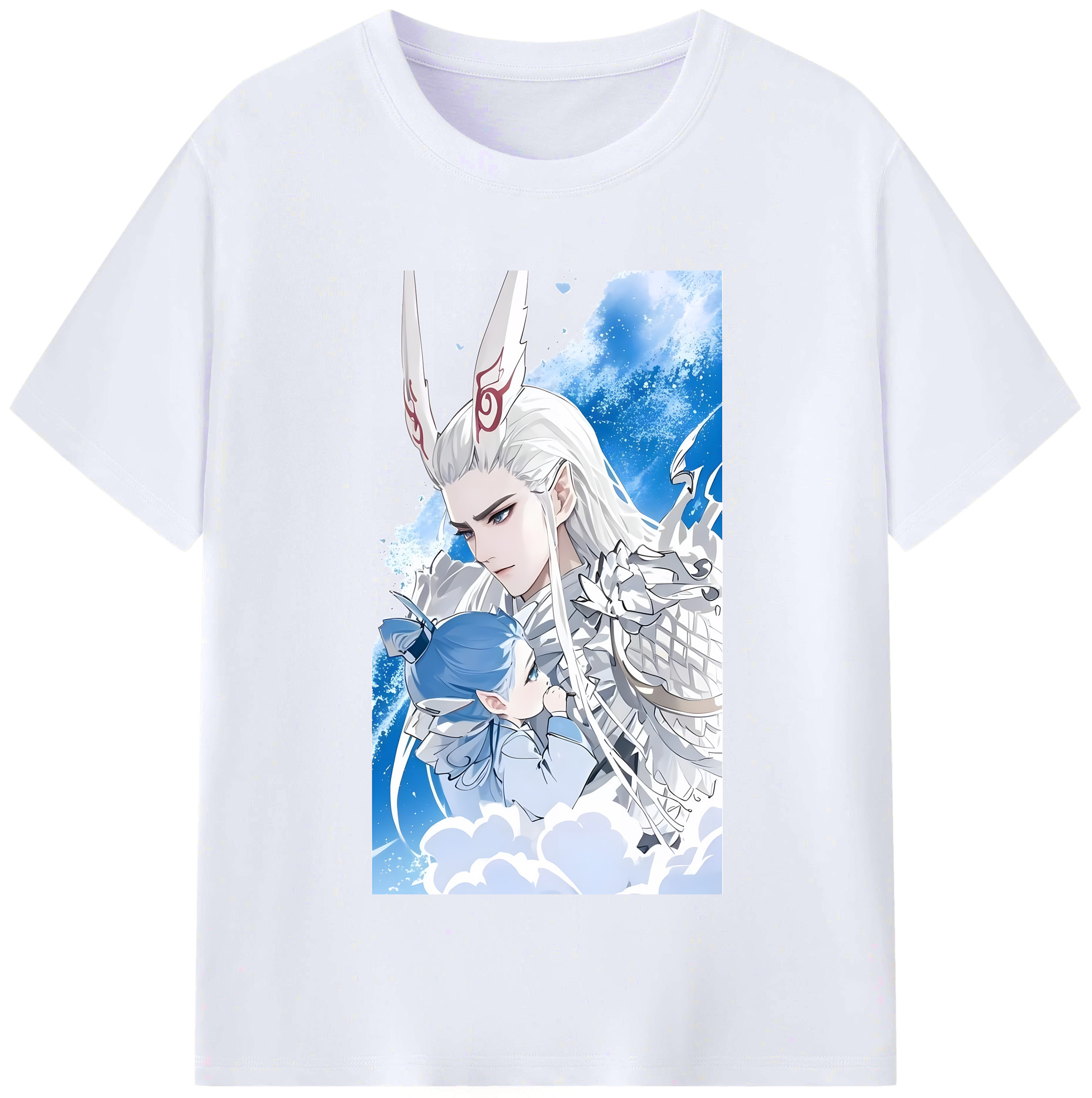 （画像用） Ne Zha 2 ナタ 魔童の大暴れ レディースカジュアルプリントTシャツ（綿100％）